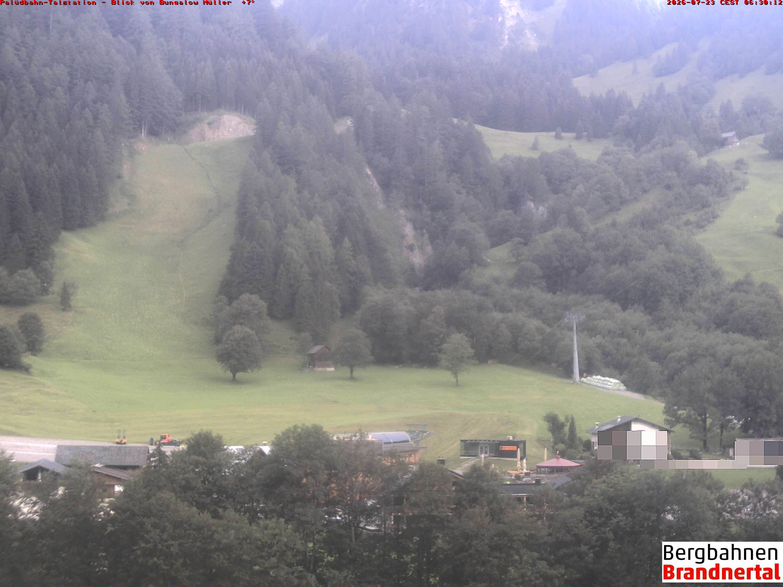 Blick auf Palüdbahn von Bungalow Müller