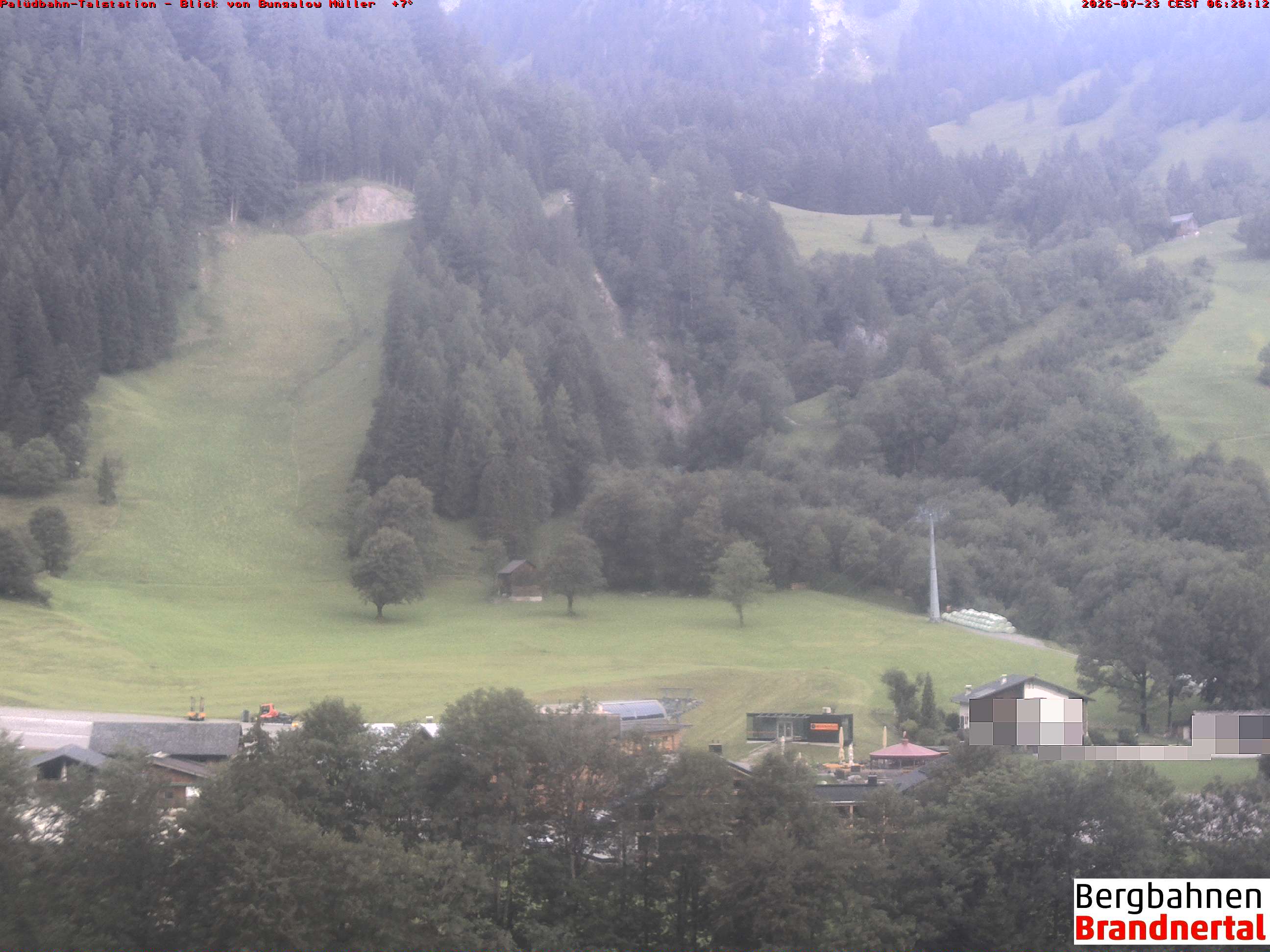 Blick auf Palüdbahn von Bungalow Müller