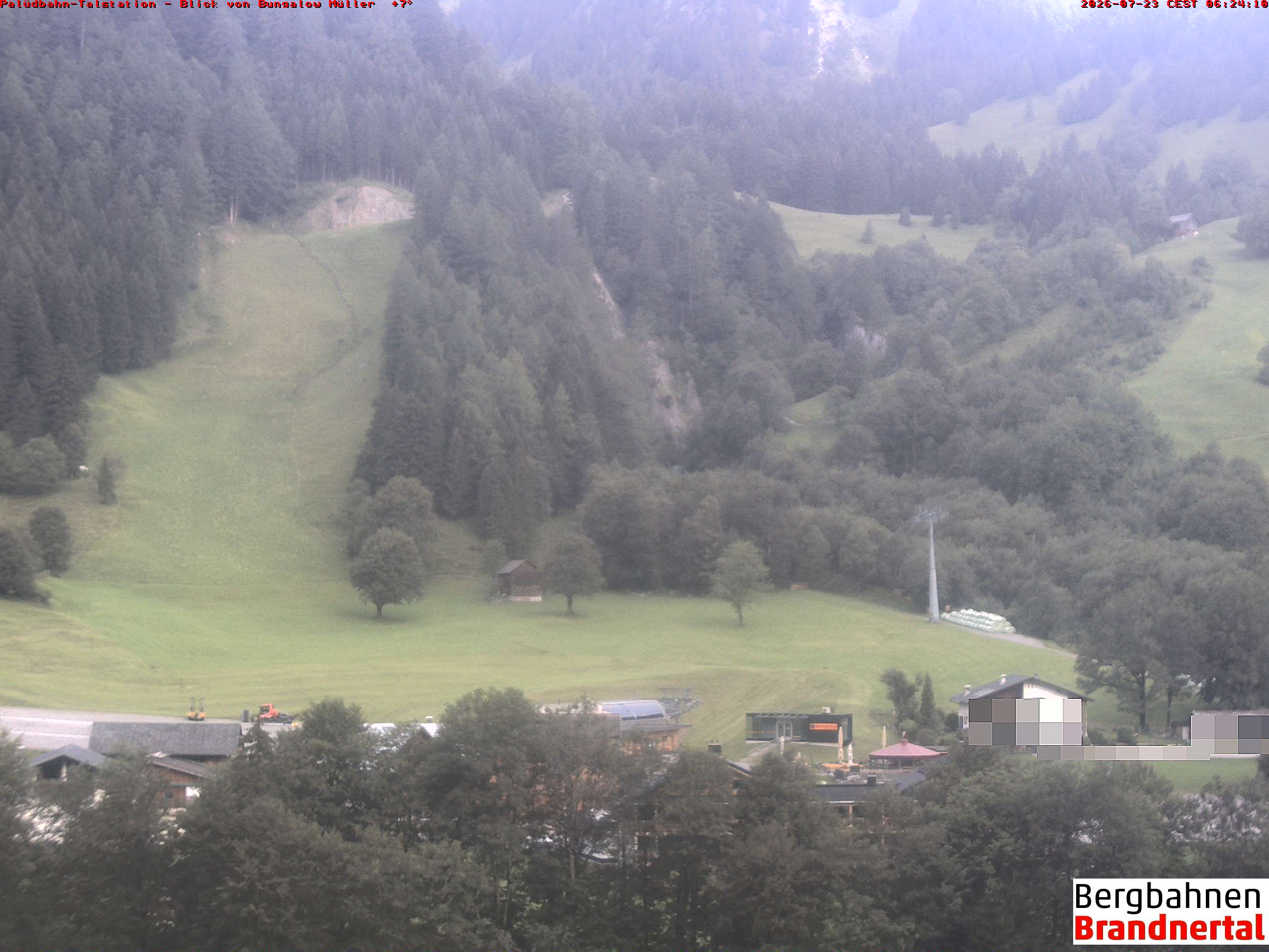 Blick auf Palüdbahn von Bungalow Müller
