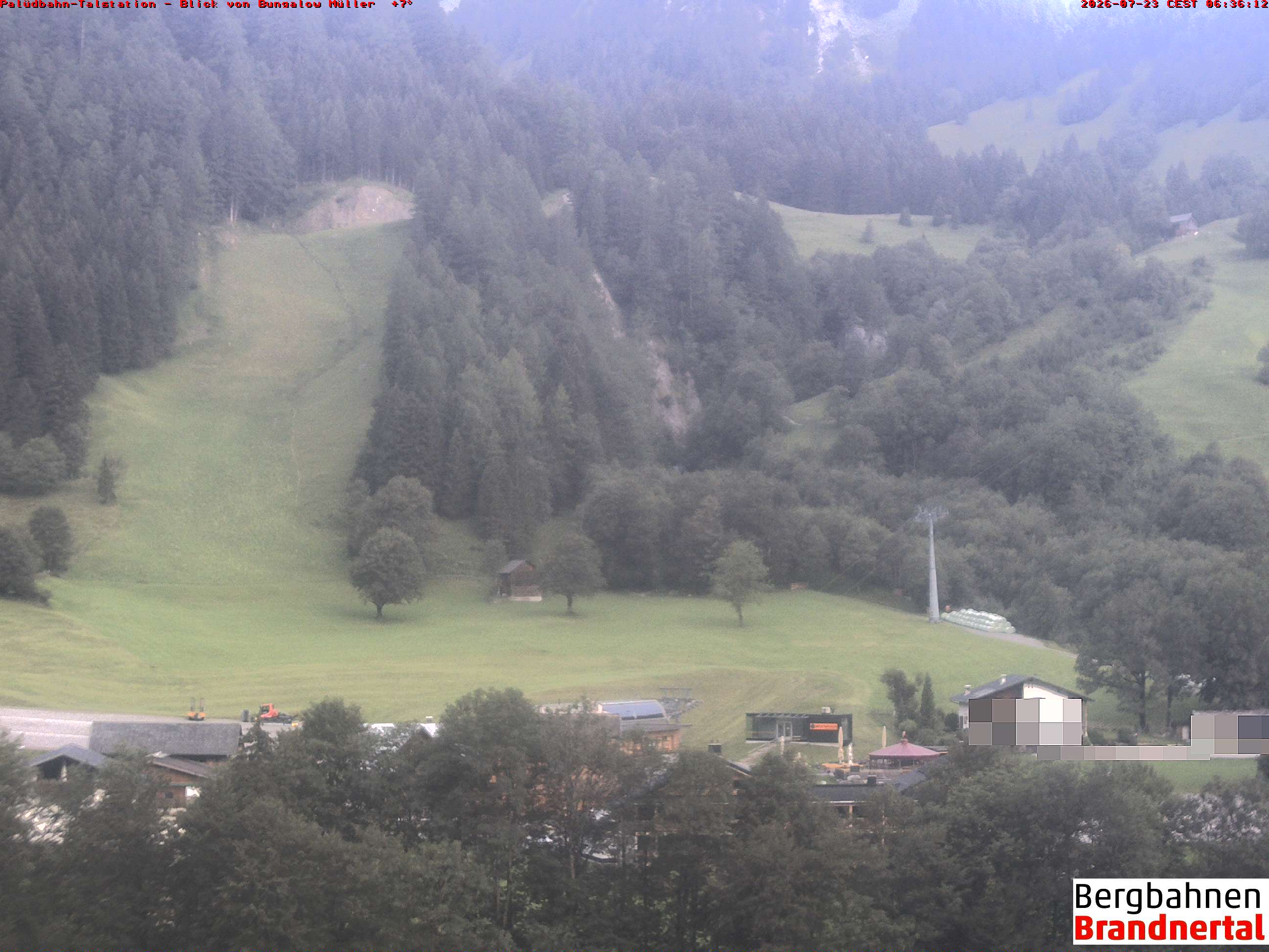 Blick auf Palüdbahn von Bungalow Müller