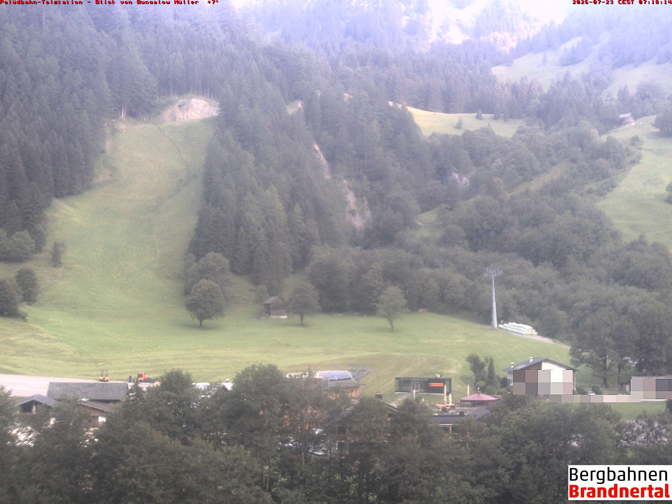 Blick auf Palüdbahn von Bungalow Müller