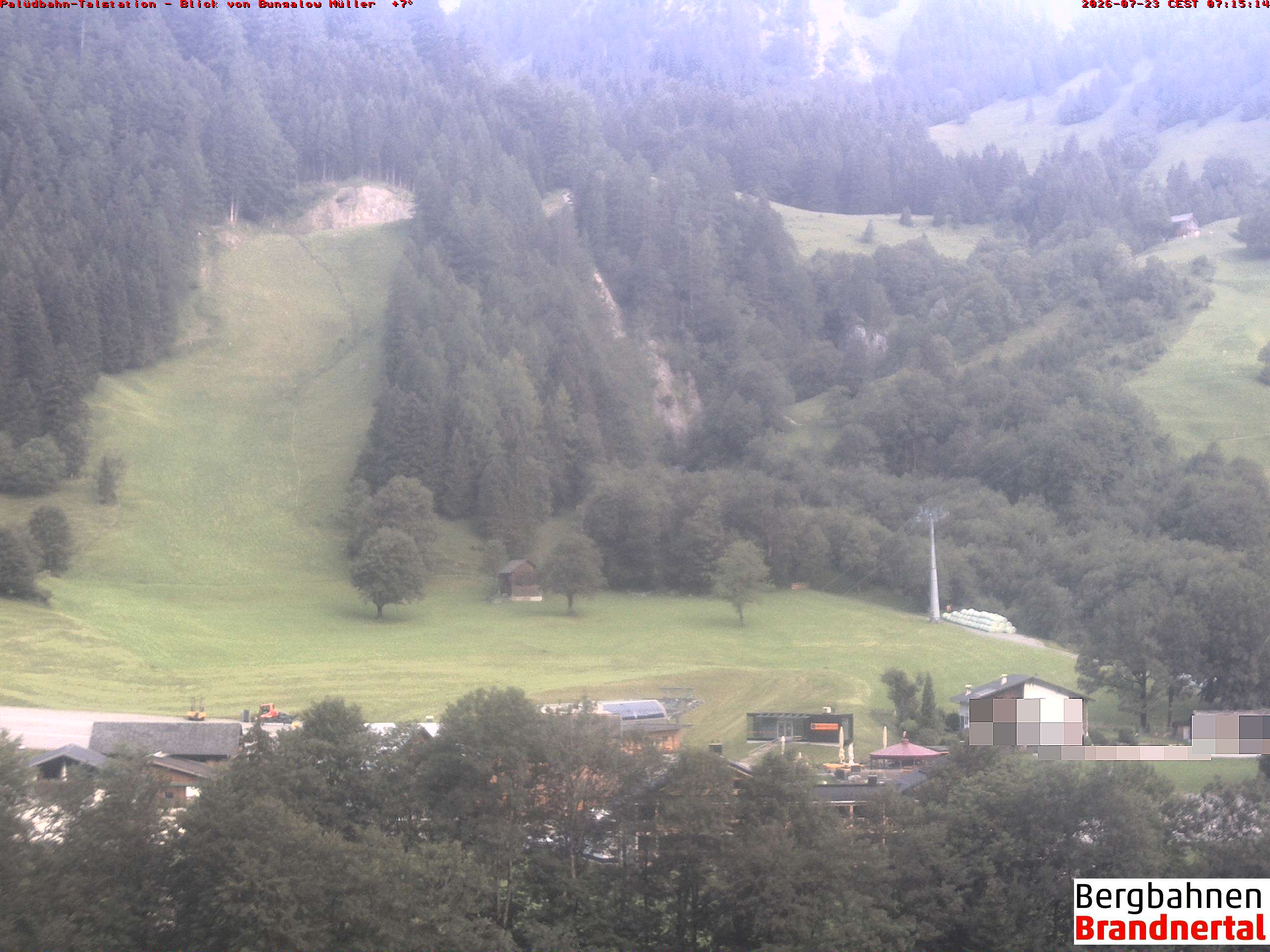 Blick auf Palüdbahn von Bungalow Müller