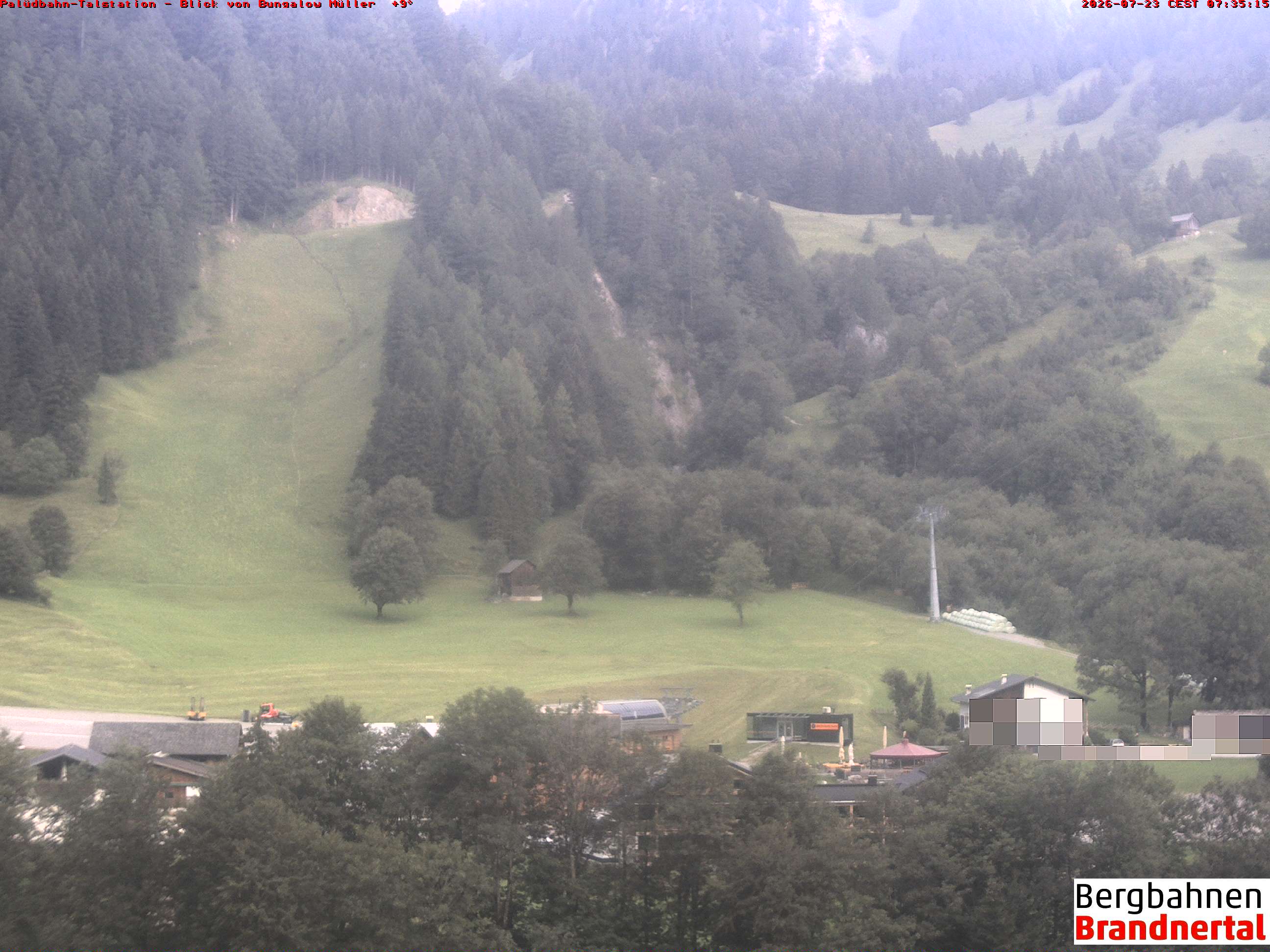 Blick auf Palüdbahn von Bungalow Müller