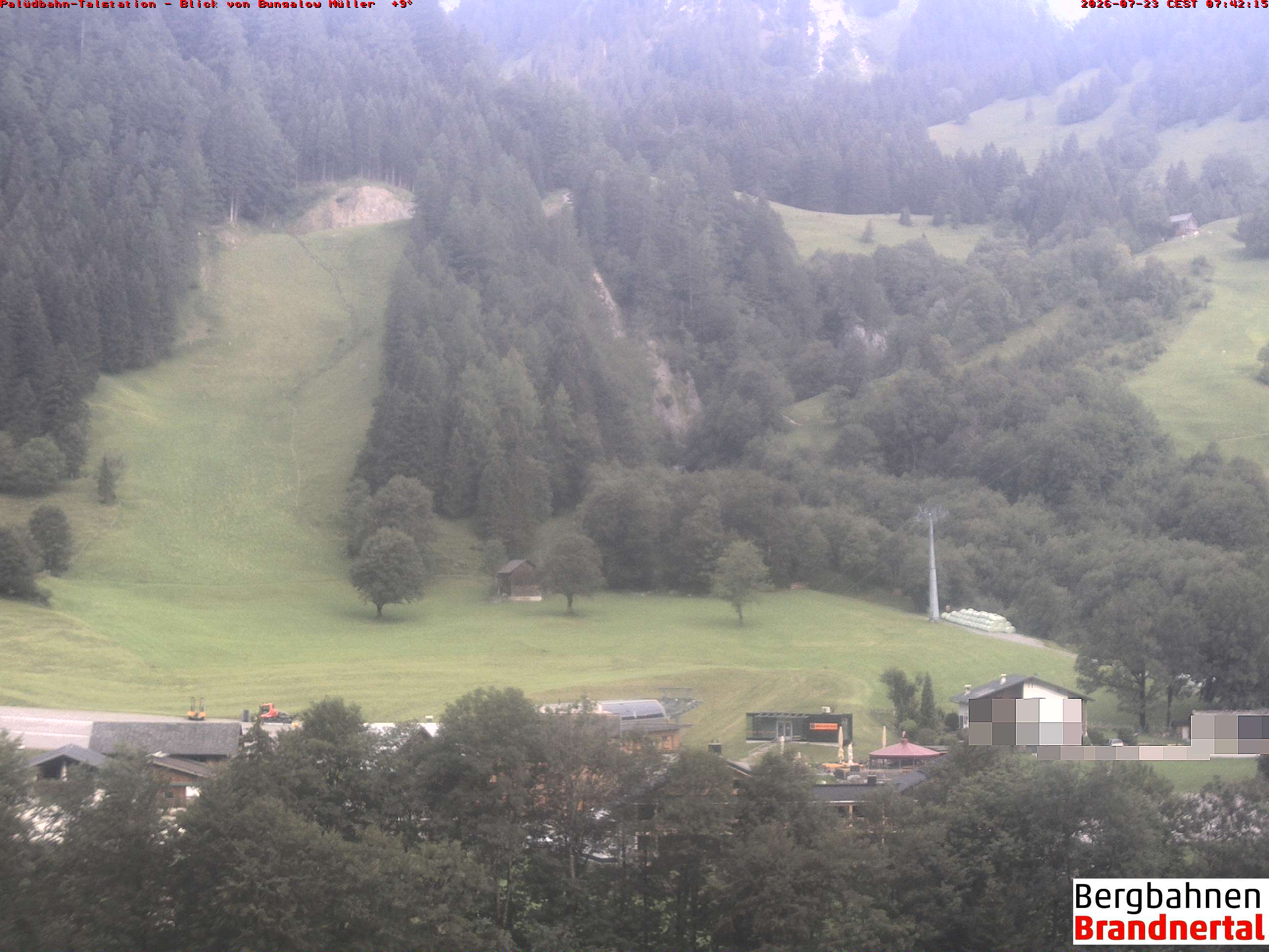 Blick auf Palüdbahn von Bungalow Müller