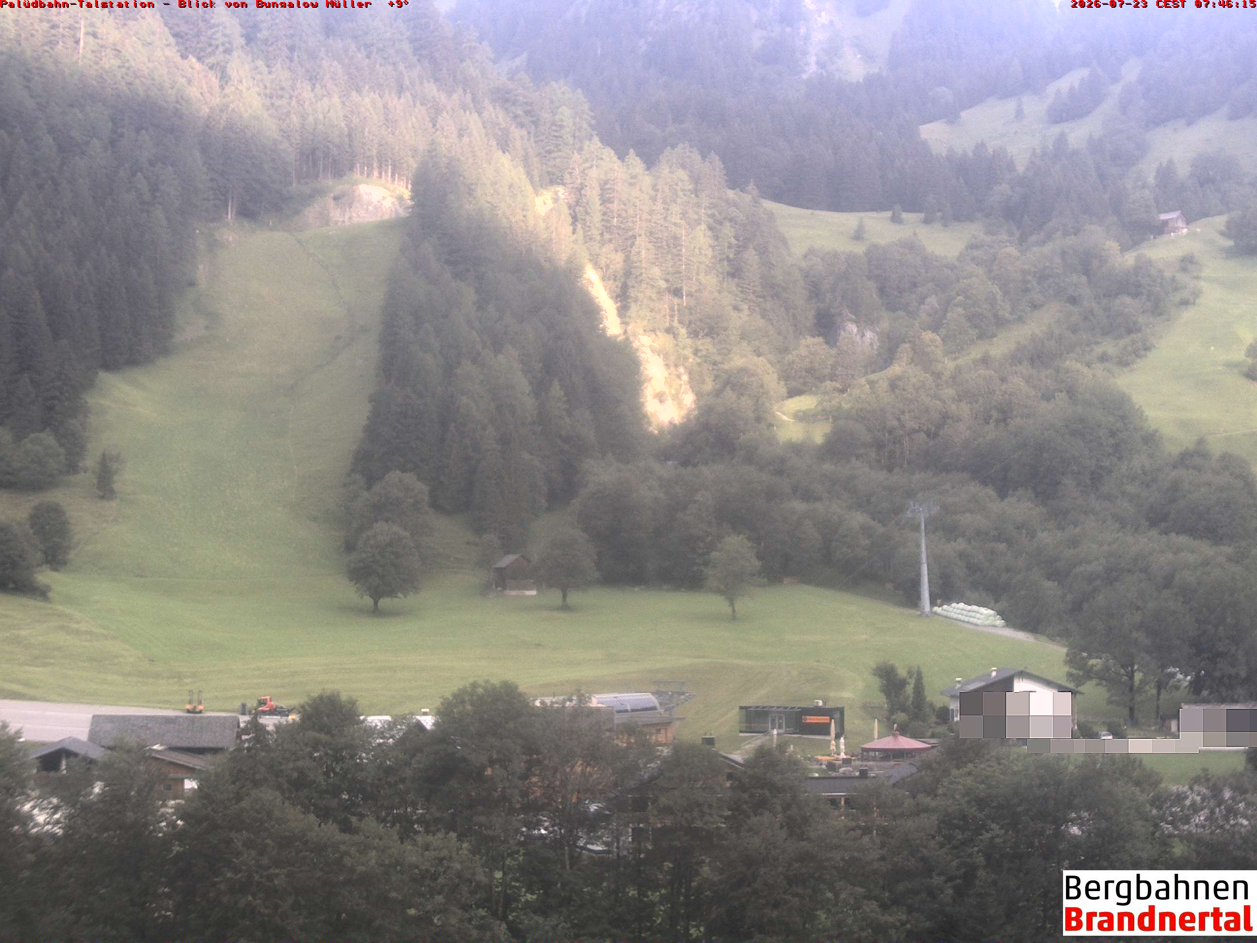 Blick auf Palüdbahn von Bungalow Müller