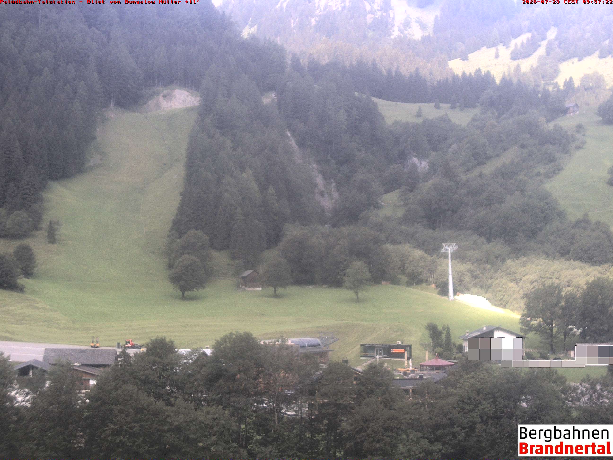Blick auf Palüdbahn von Bungalow Müller
