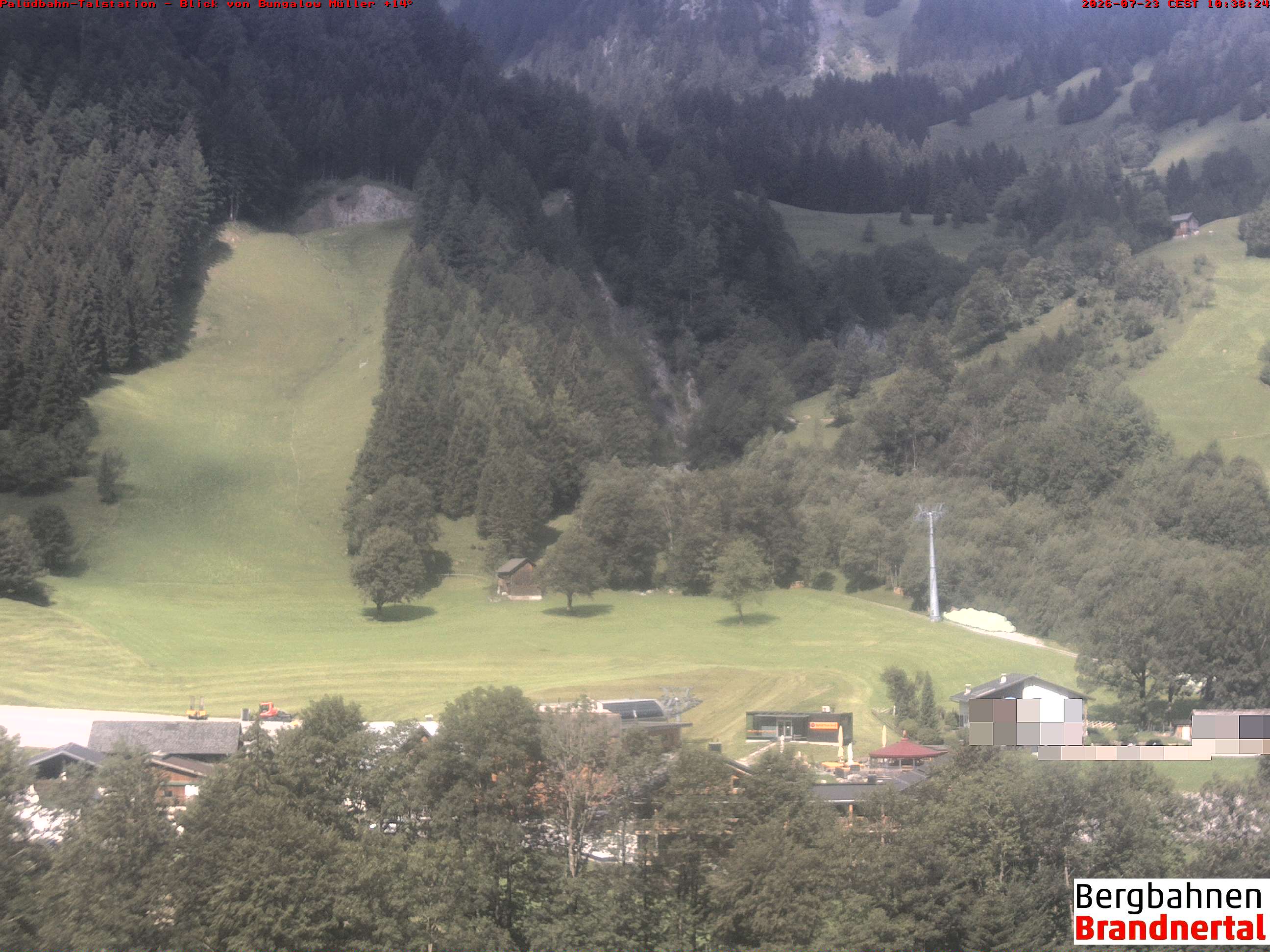 Blick auf Palüdbahn von Bungalow Müller