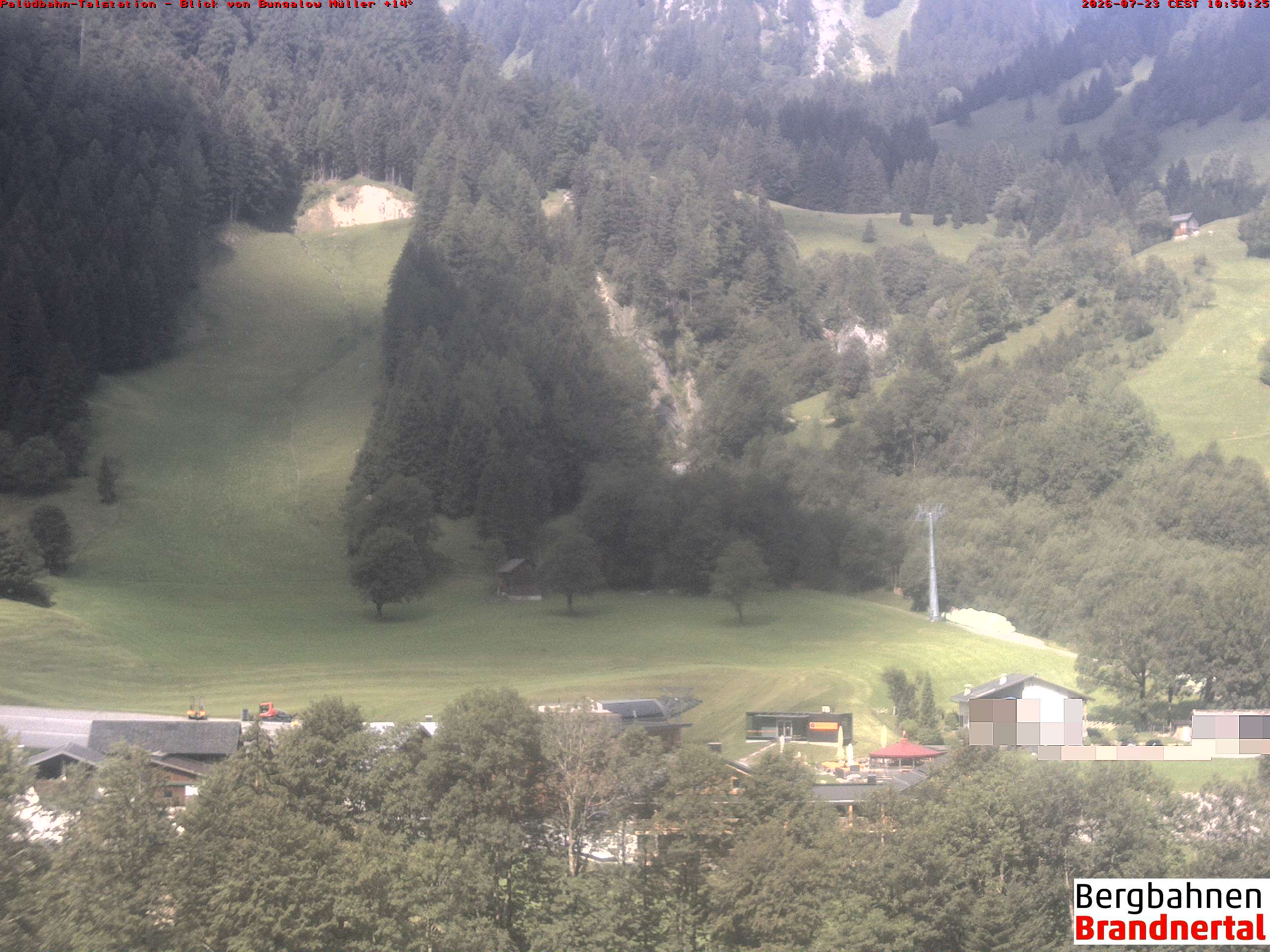 Blick auf Palüdbahn von Bungalow Müller