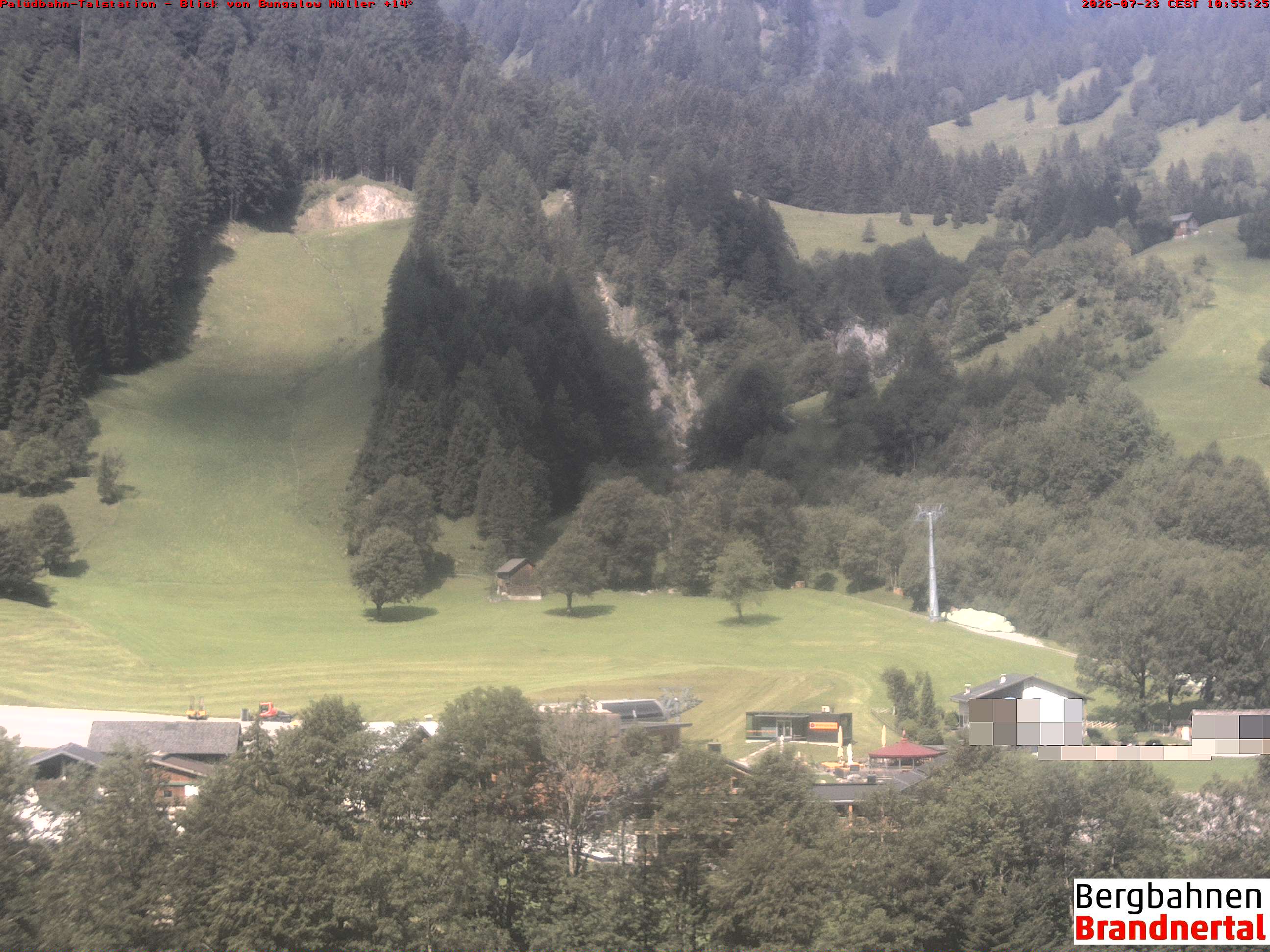 Blick auf Palüdbahn von Bungalow Müller