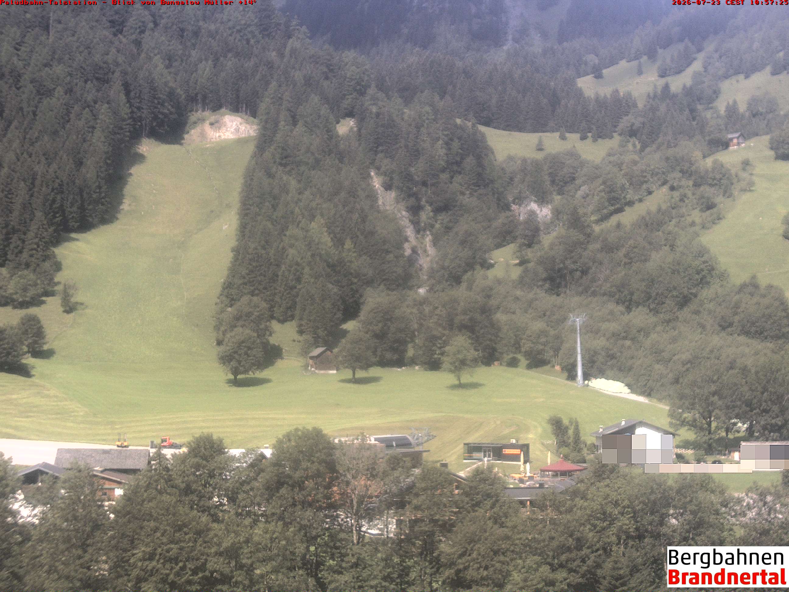 Blick auf Palüdbahn von Bungalow Müller