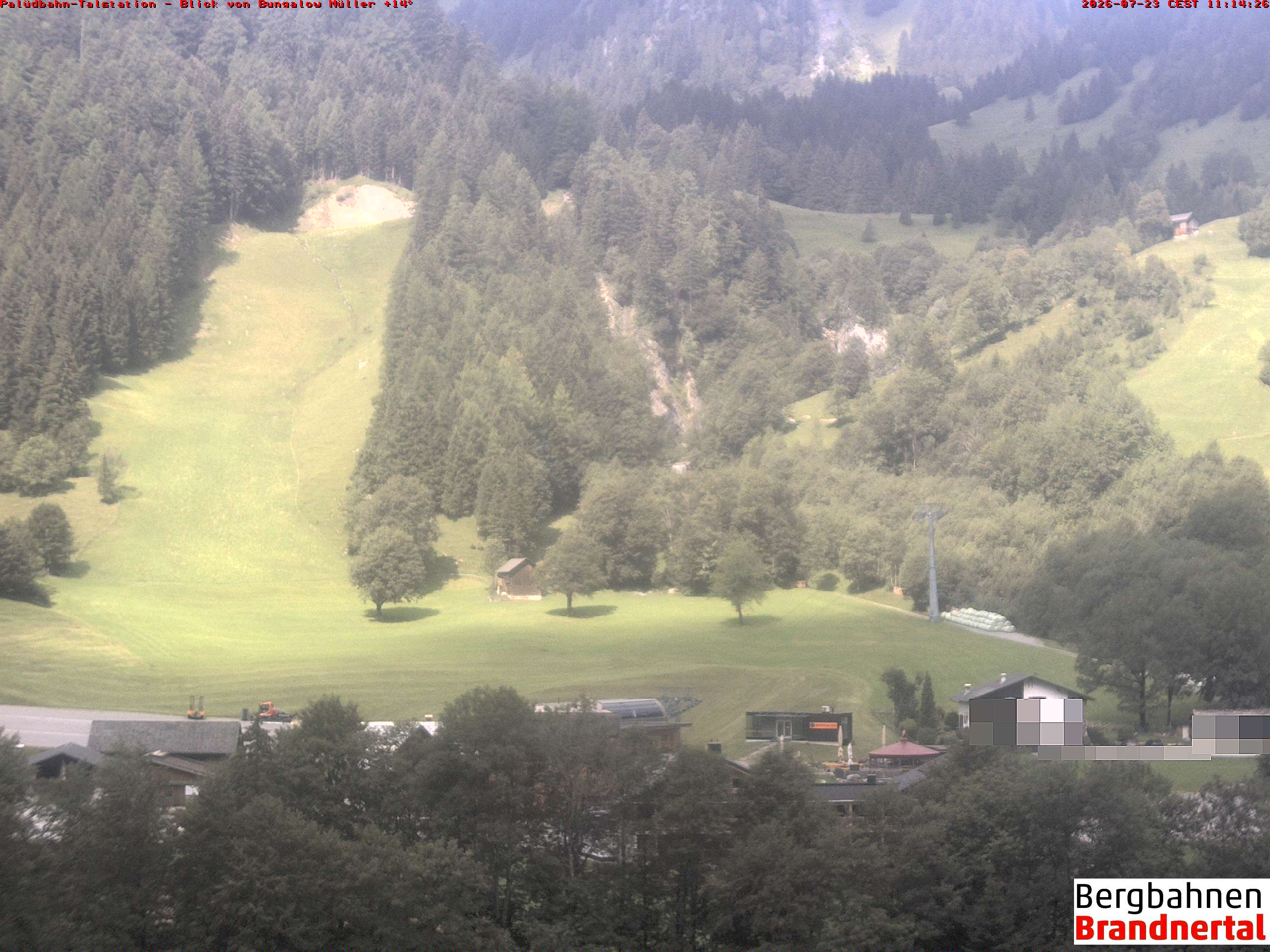 Blick auf Palüdbahn von Bungalow Müller