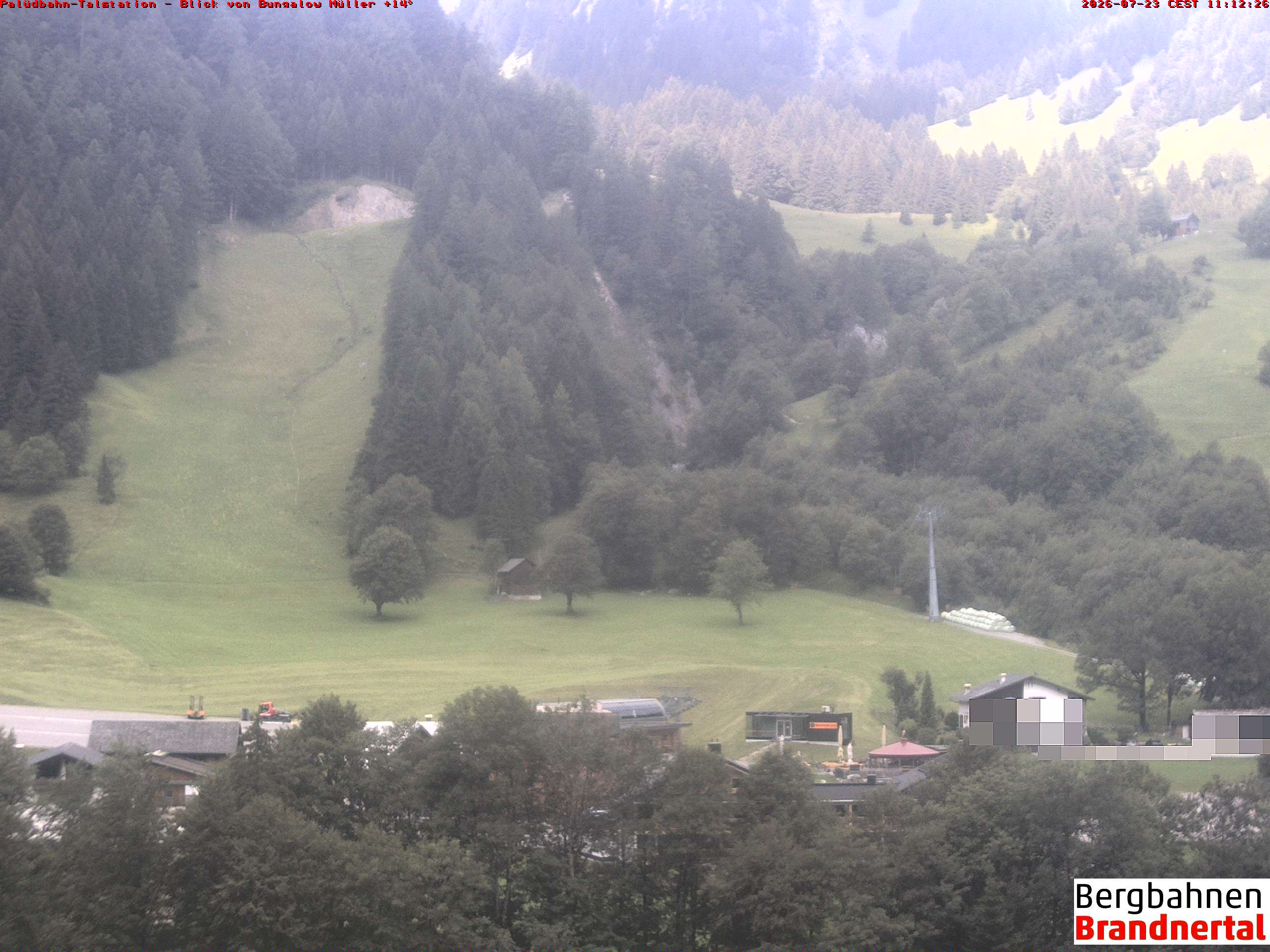 Blick auf Palüdbahn von Bungalow Müller