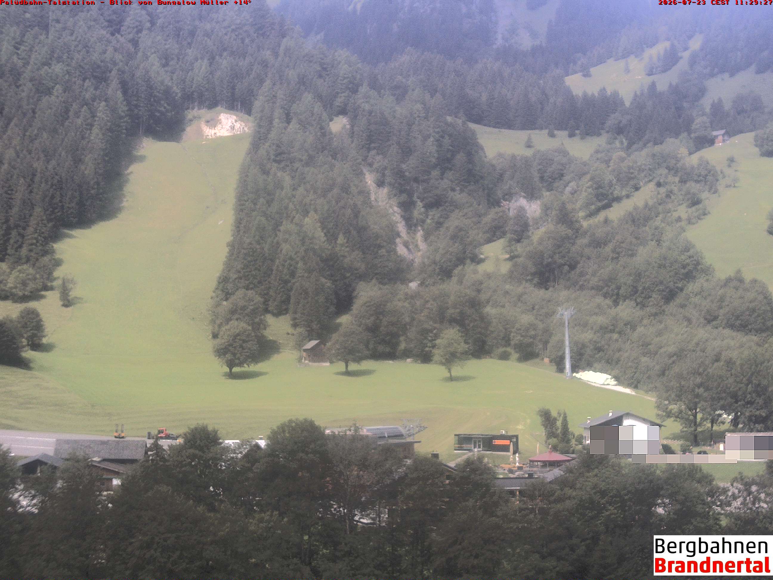 Blick auf Palüdbahn von Bungalow Müller