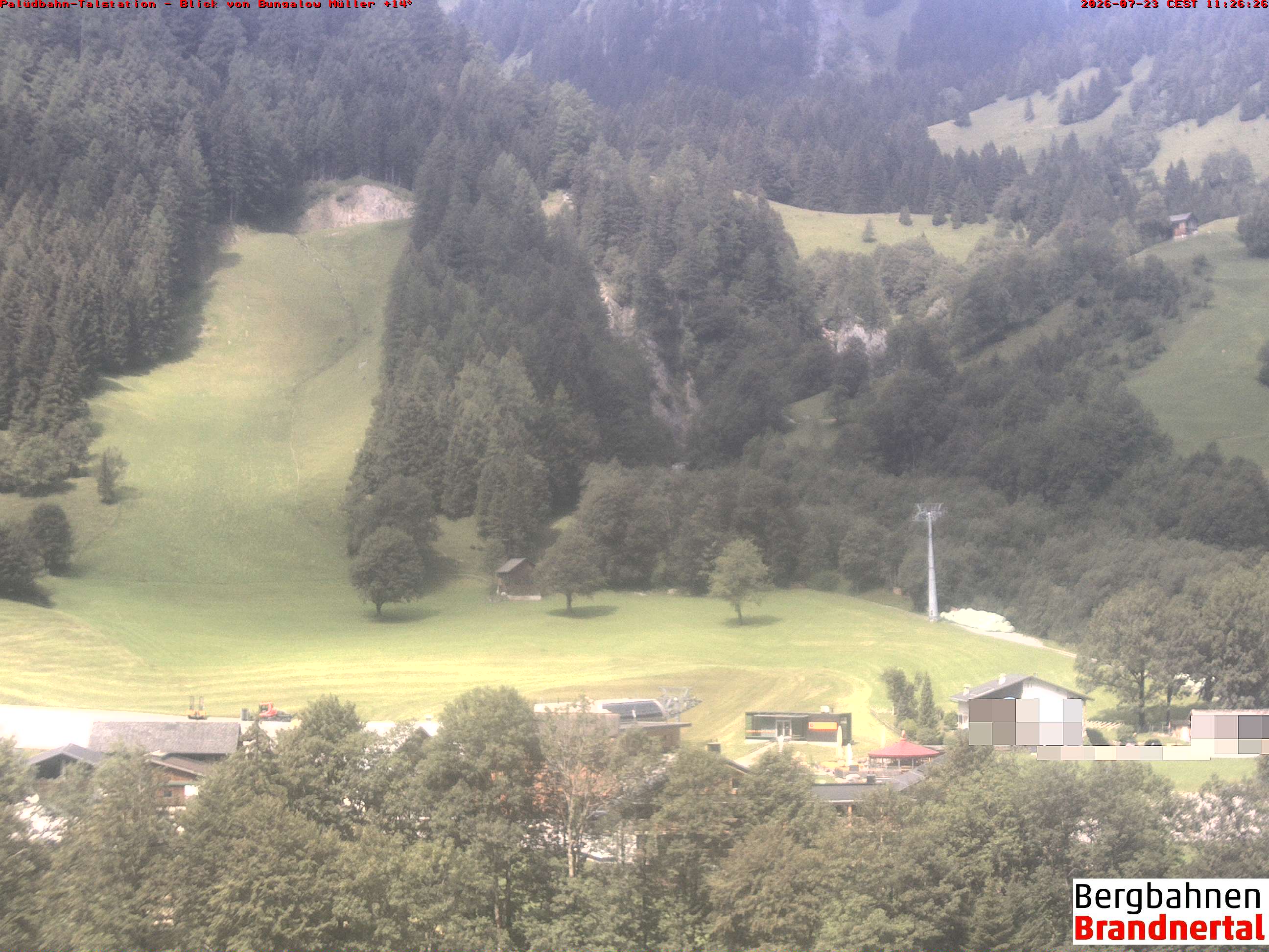 Blick auf Palüdbahn von Bungalow Müller