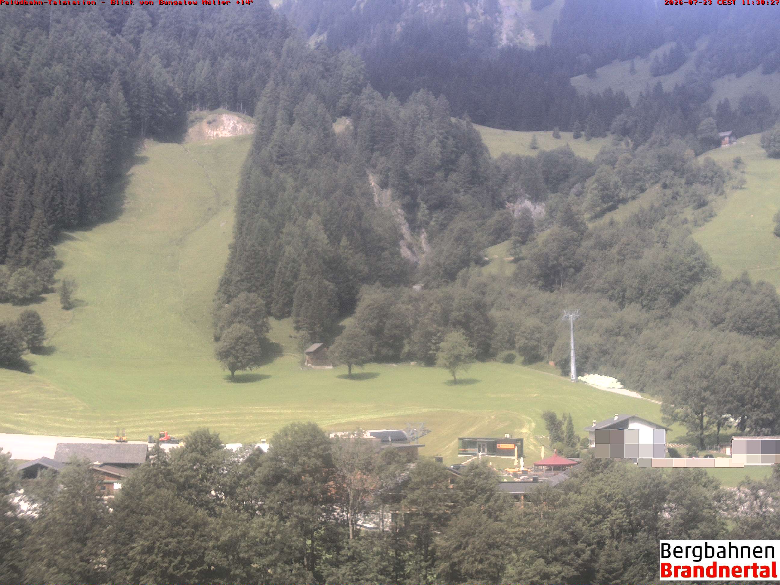 Blick auf Palüdbahn von Bungalow Müller
