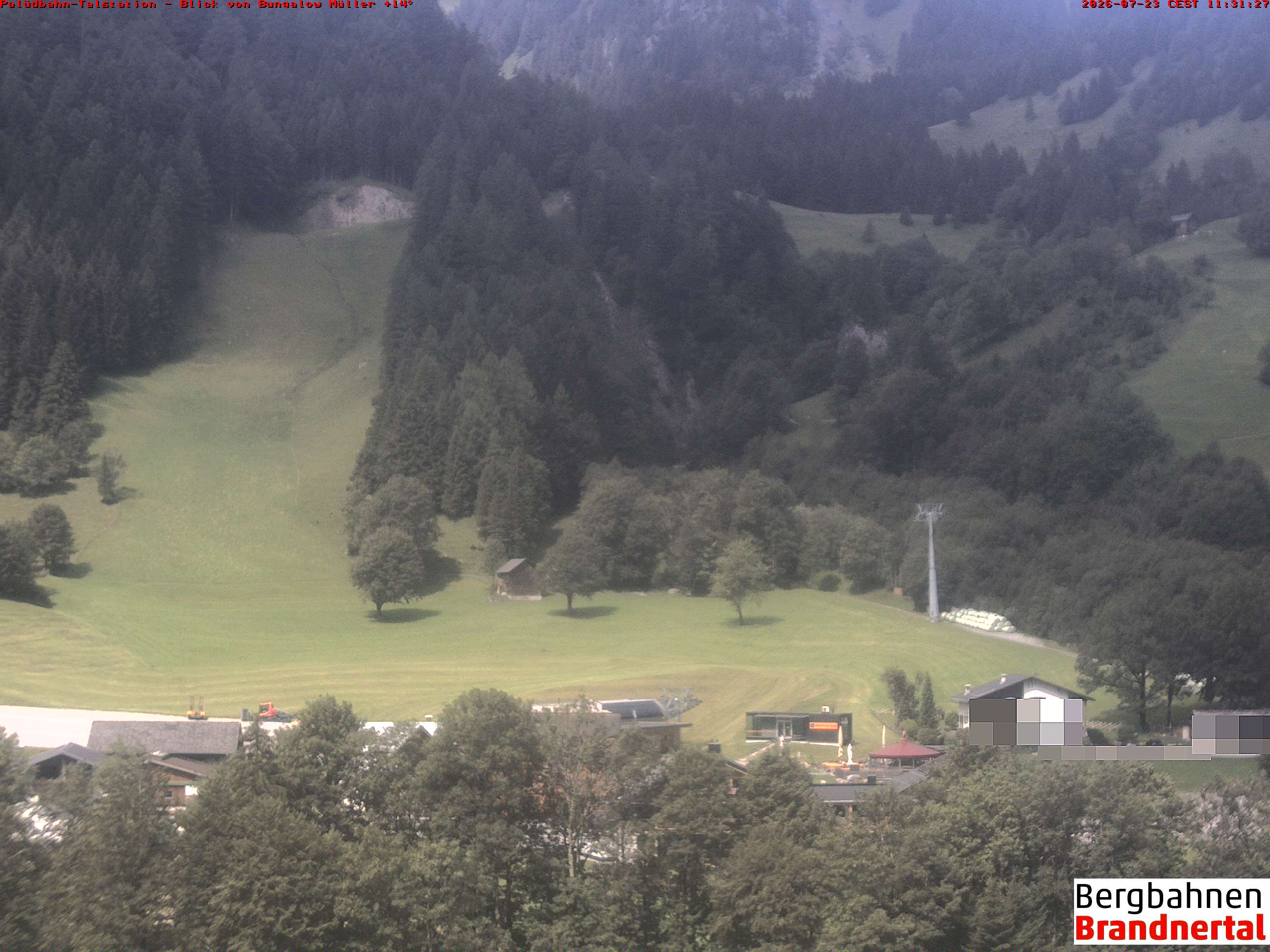 Blick auf Palüdbahn von Bungalow Müller