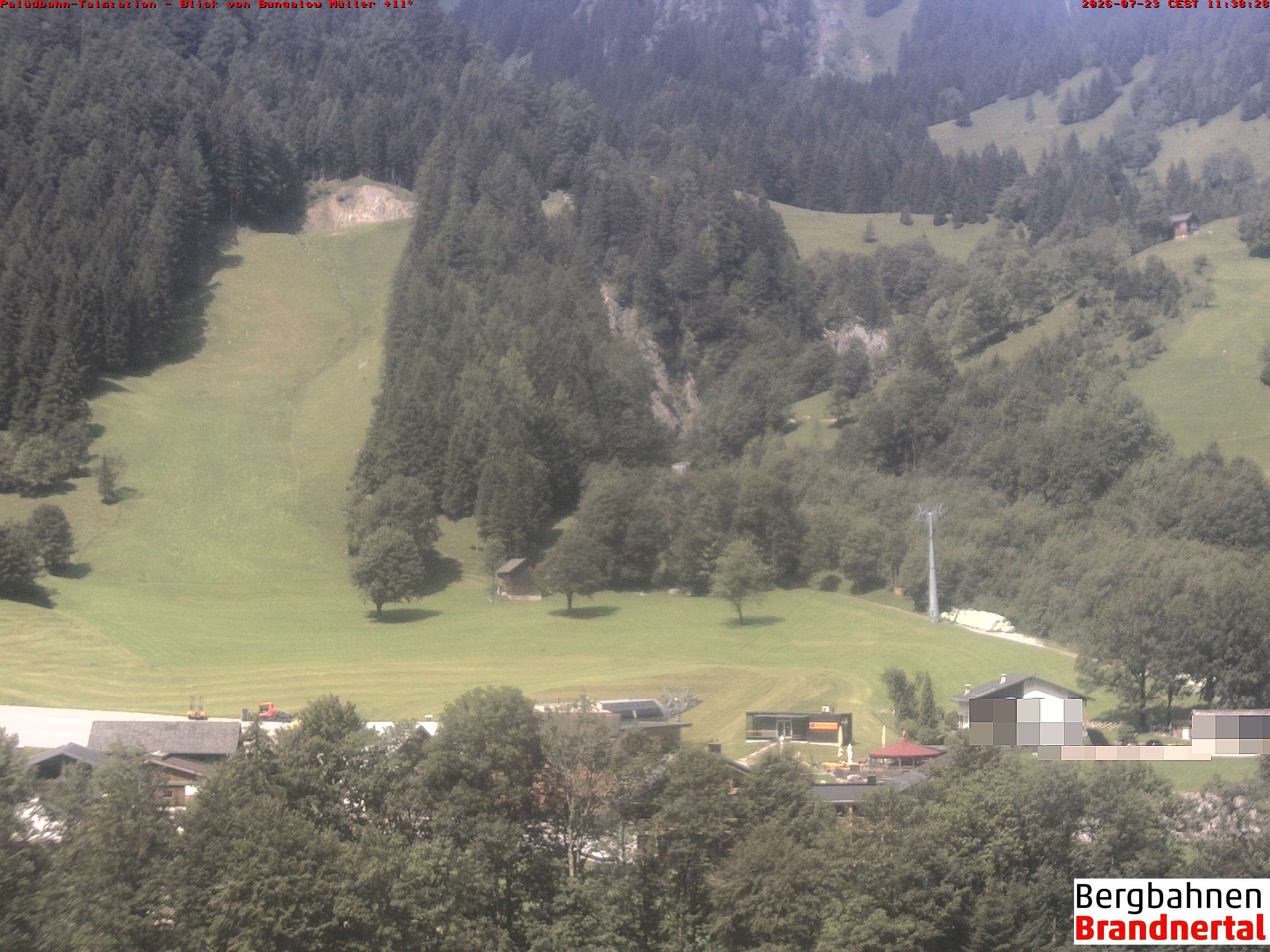 Blick auf Palüdbahn von Bungalow Müller