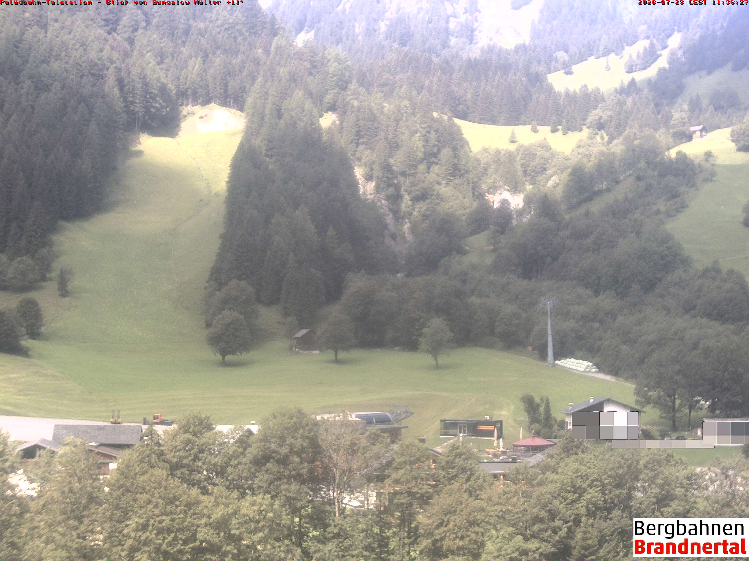 Blick auf Palüdbahn von Bungalow Müller