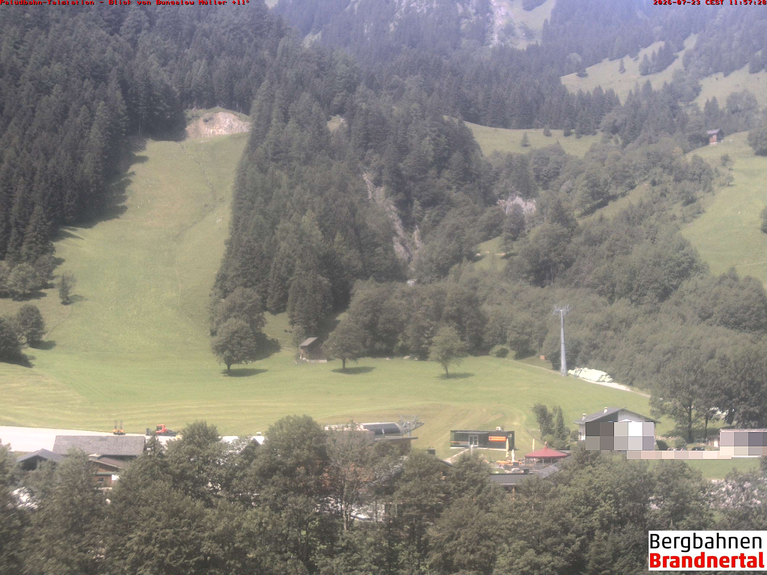 Blick auf Palüdbahn von Bungalow Müller
