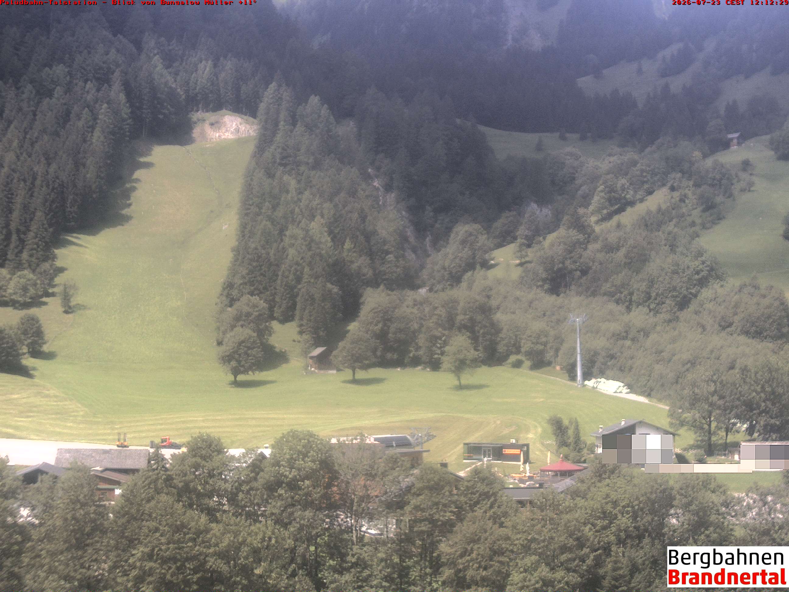 Blick auf Palüdbahn von Bungalow Müller