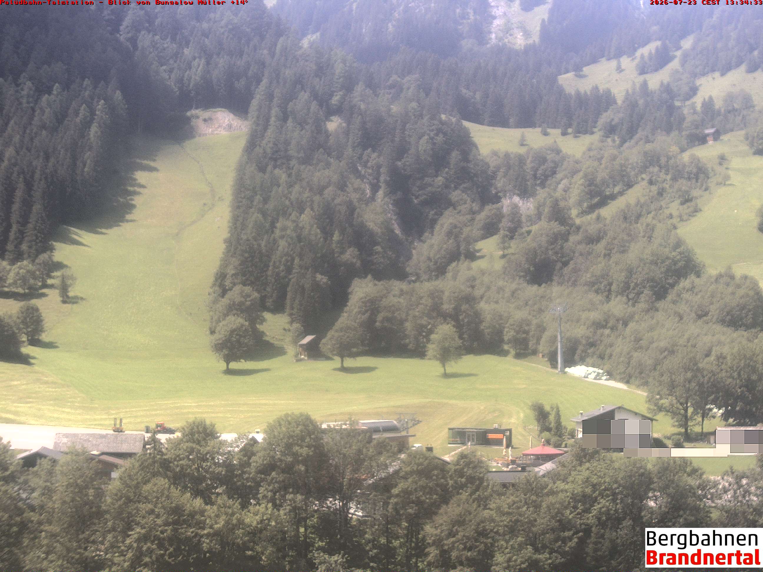 Blick auf Palüdbahn von Bungalow Müller
