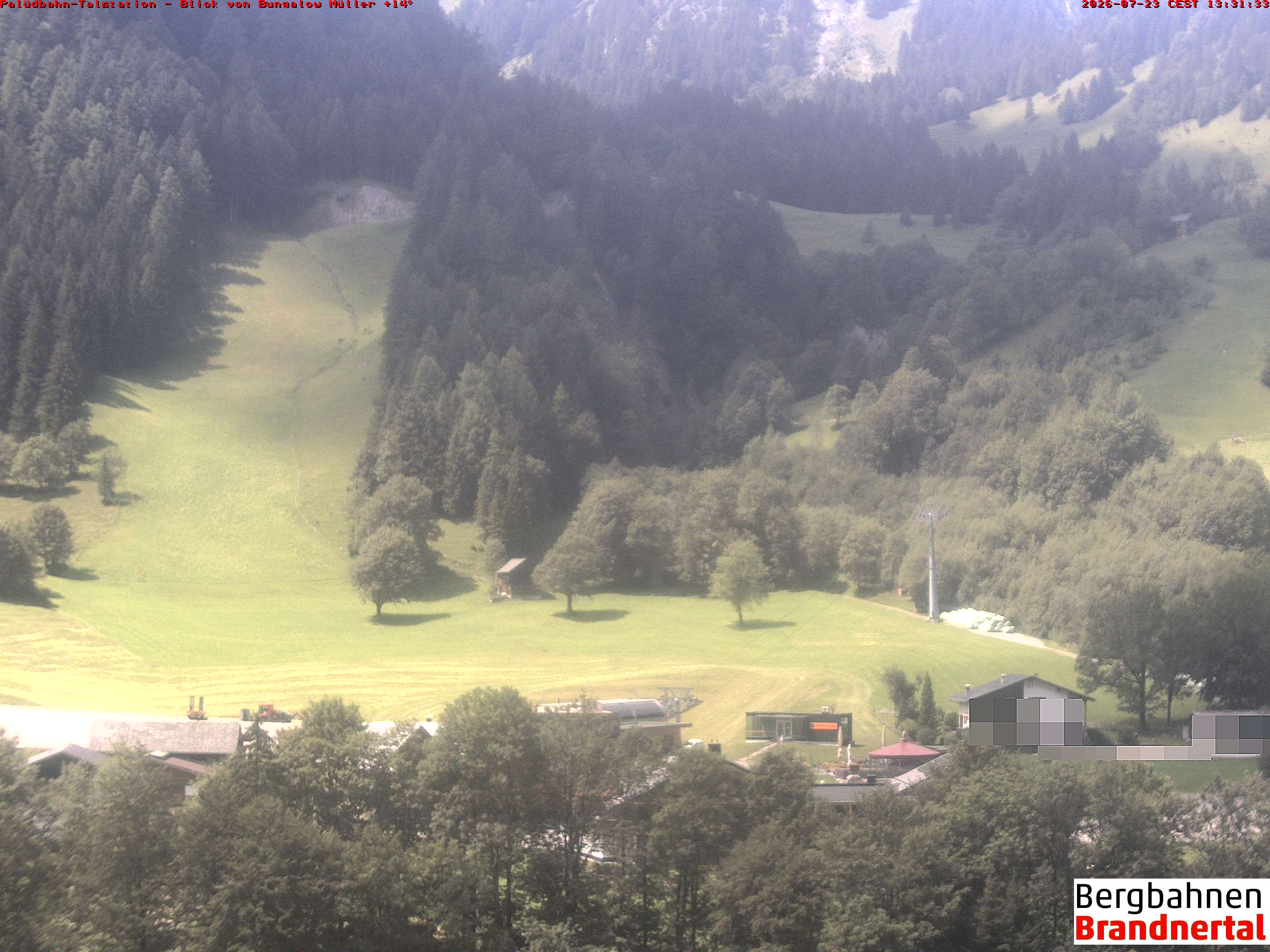 Blick auf Palüdbahn von Bungalow Müller