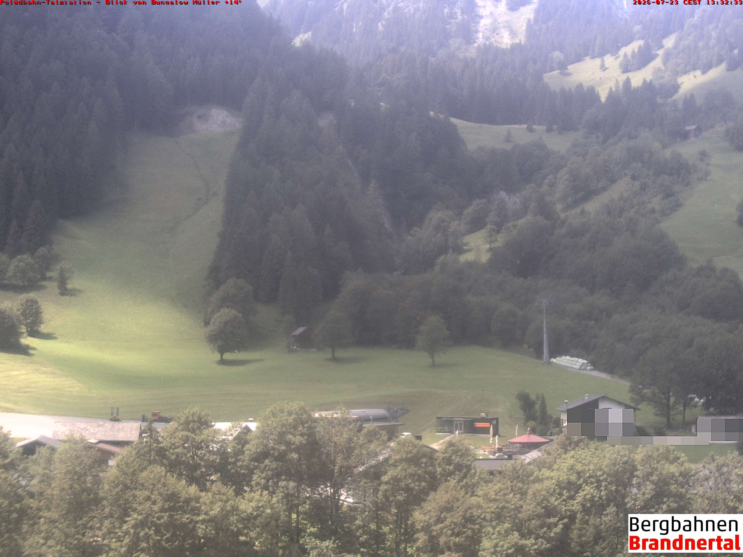 Blick auf Palüdbahn von Bungalow Müller