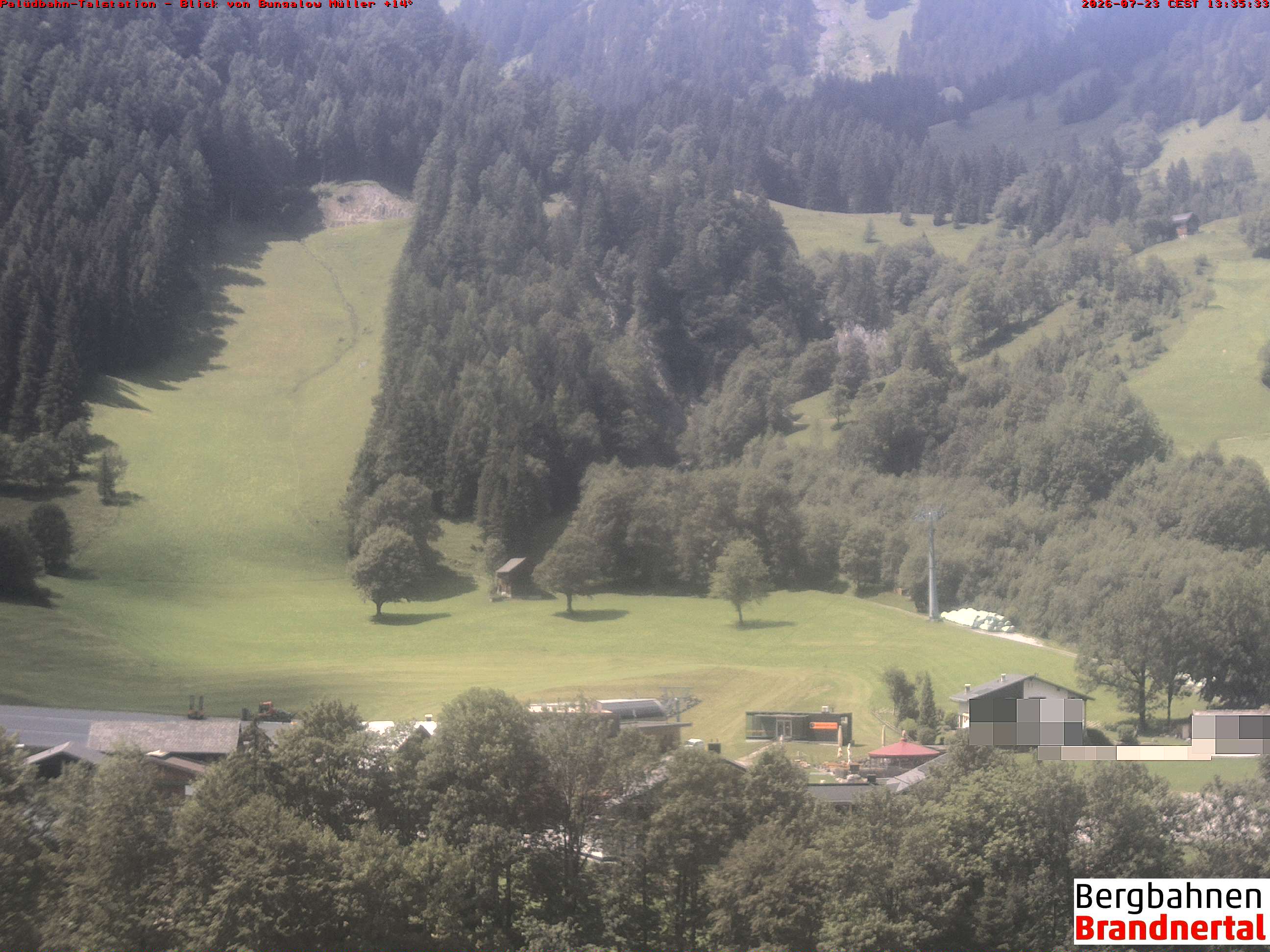 Blick auf Palüdbahn von Bungalow Müller
