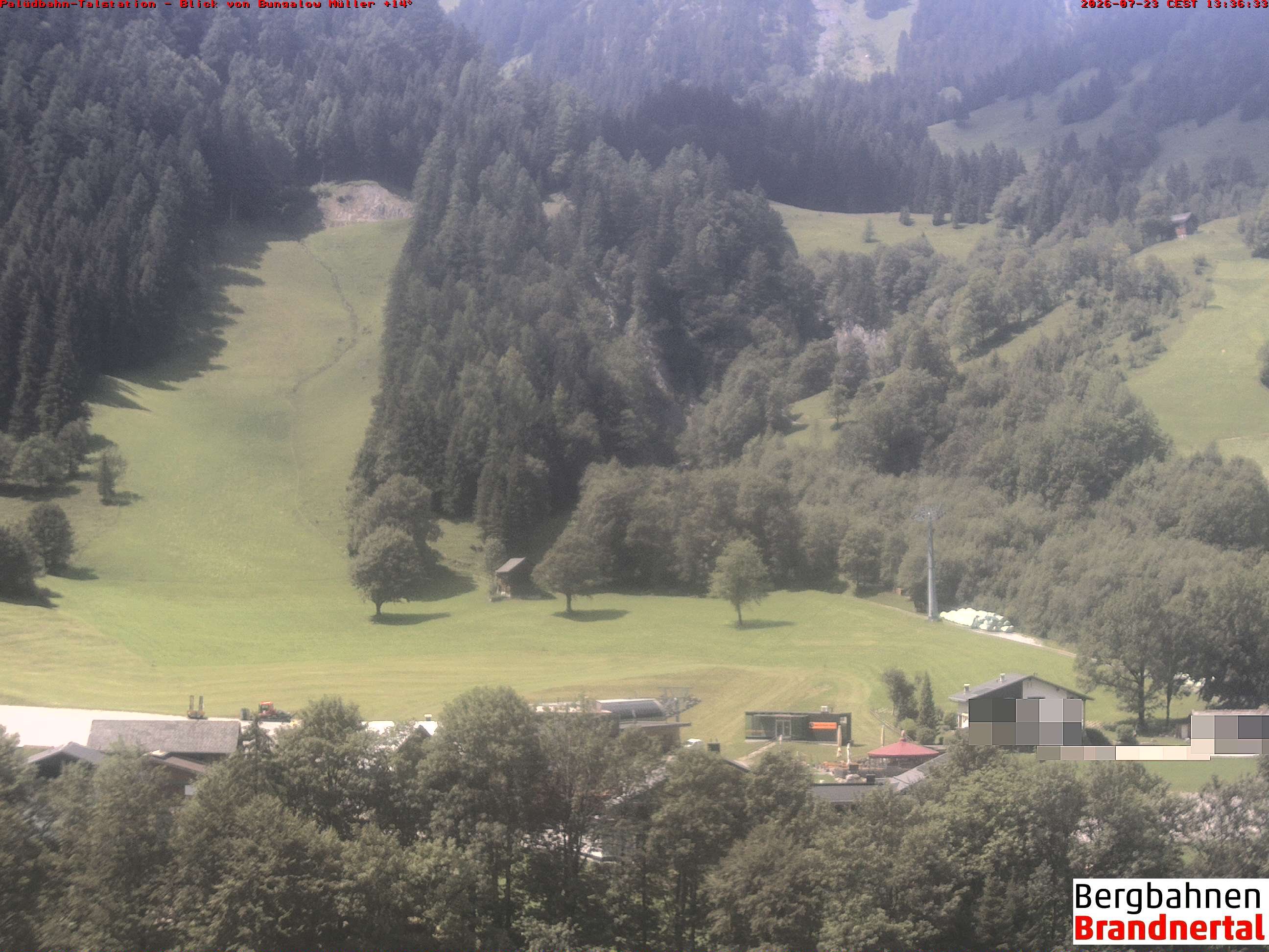 Blick auf Palüdbahn von Bungalow Müller