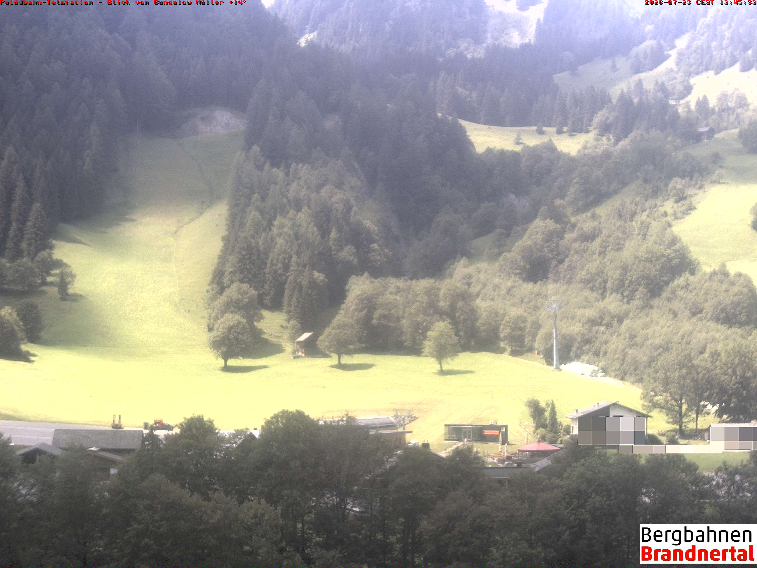 Blick auf Palüdbahn von Bungalow Müller
