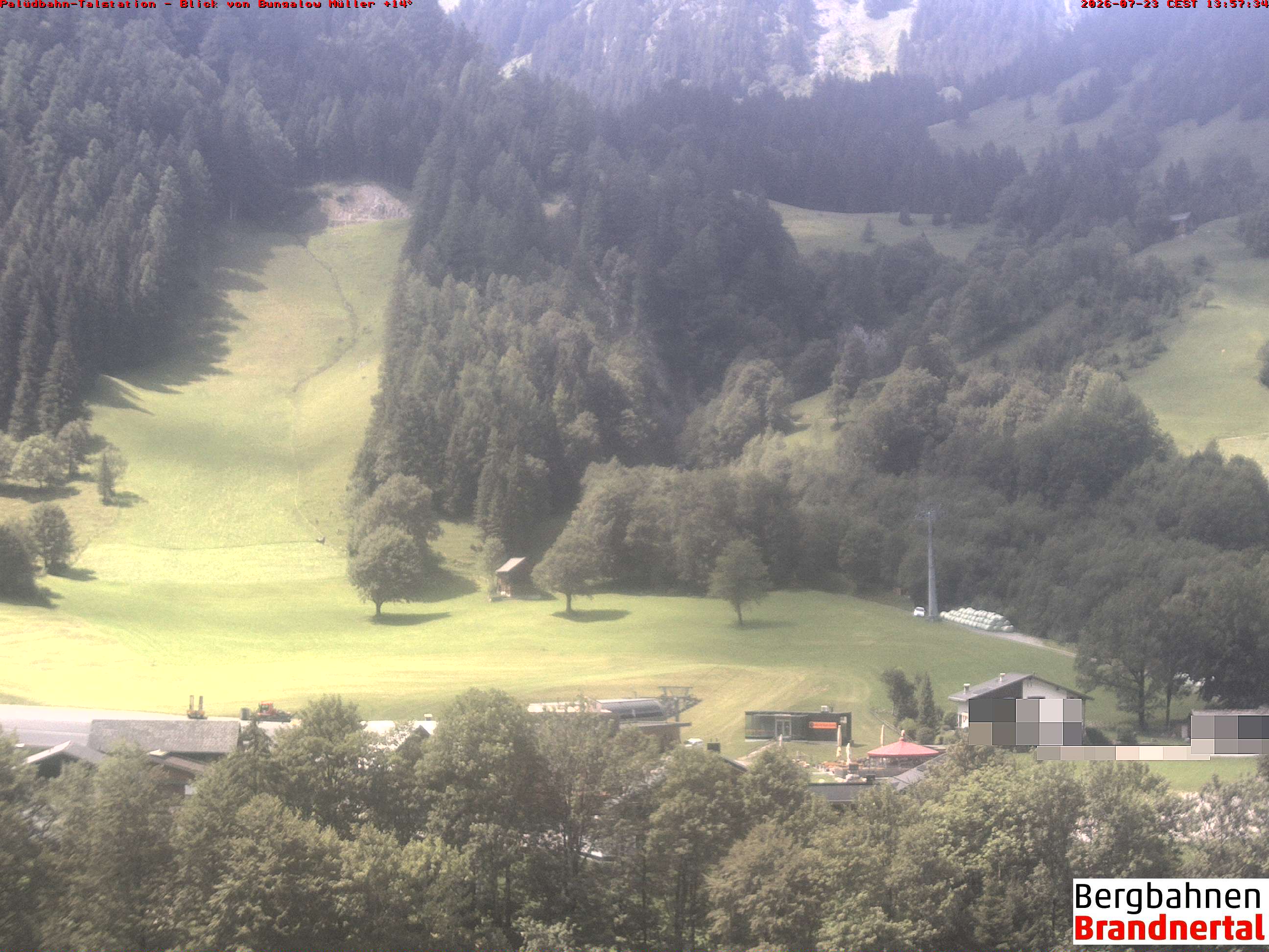 Blick auf Palüdbahn von Bungalow Müller
