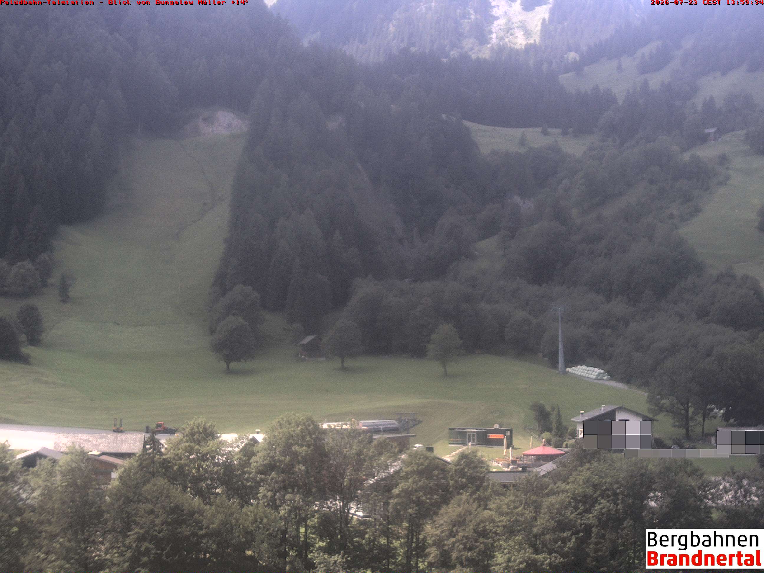 Blick auf Palüdbahn von Bungalow Müller
