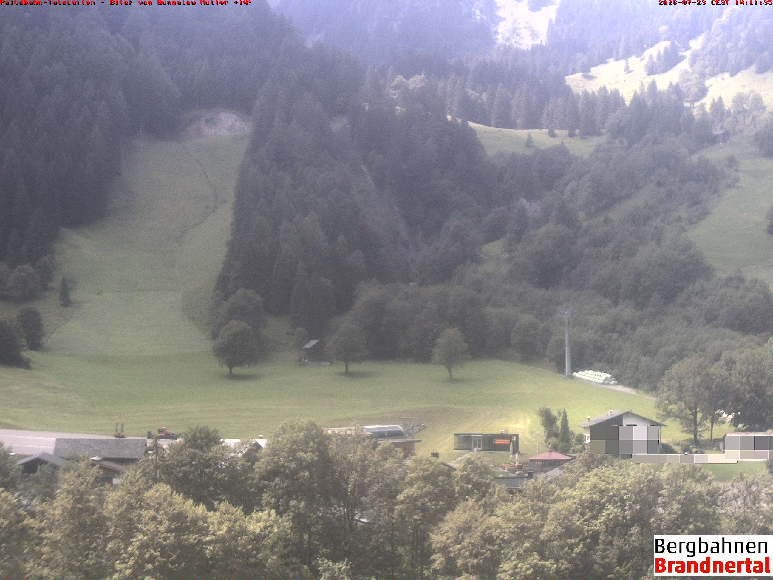 Blick auf Palüdbahn von Bungalow Müller