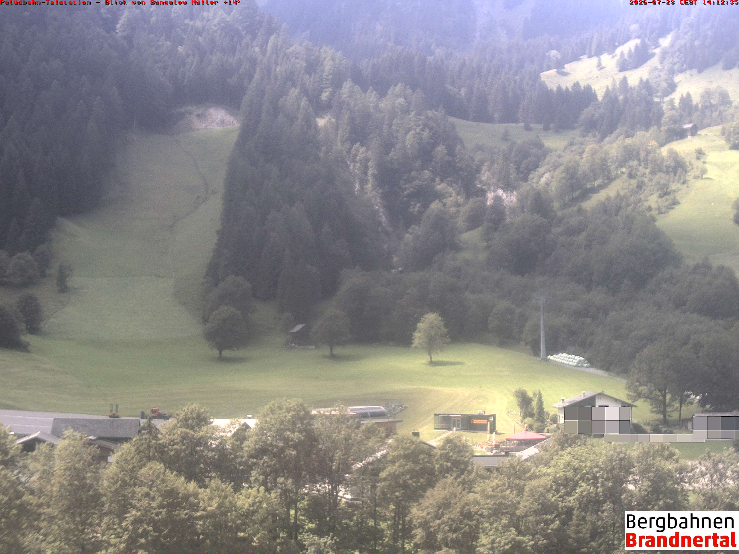 Blick auf Palüdbahn von Bungalow Müller