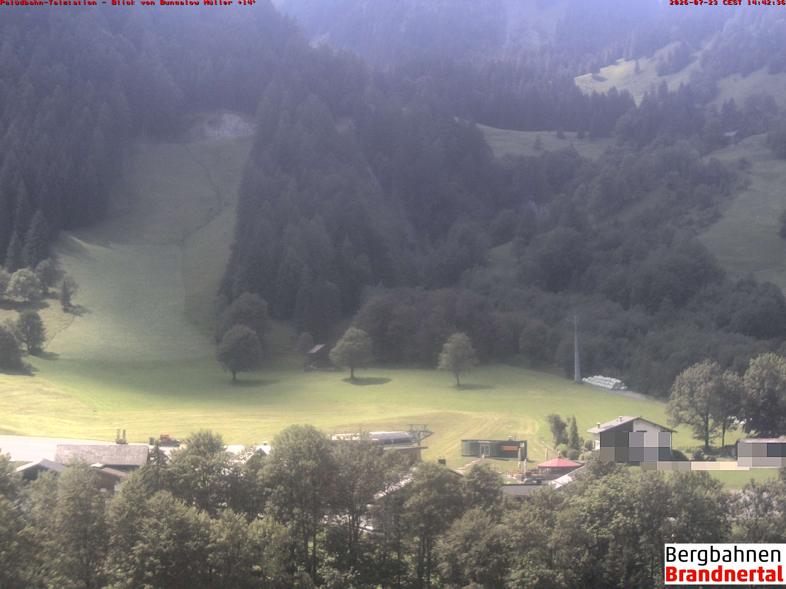 Blick auf Palüdbahn von Bungalow Müller