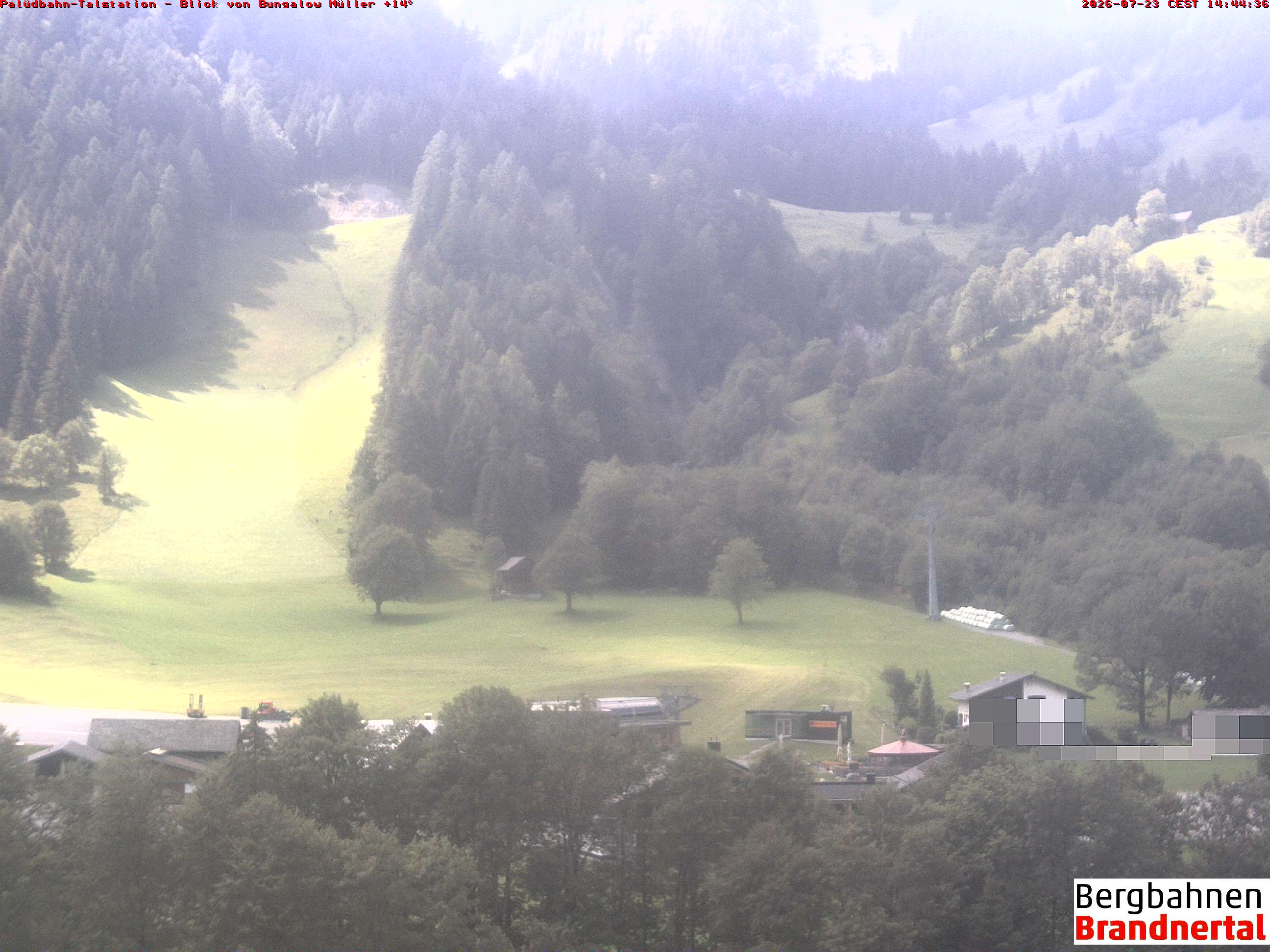 Blick auf Palüdbahn von Bungalow Müller