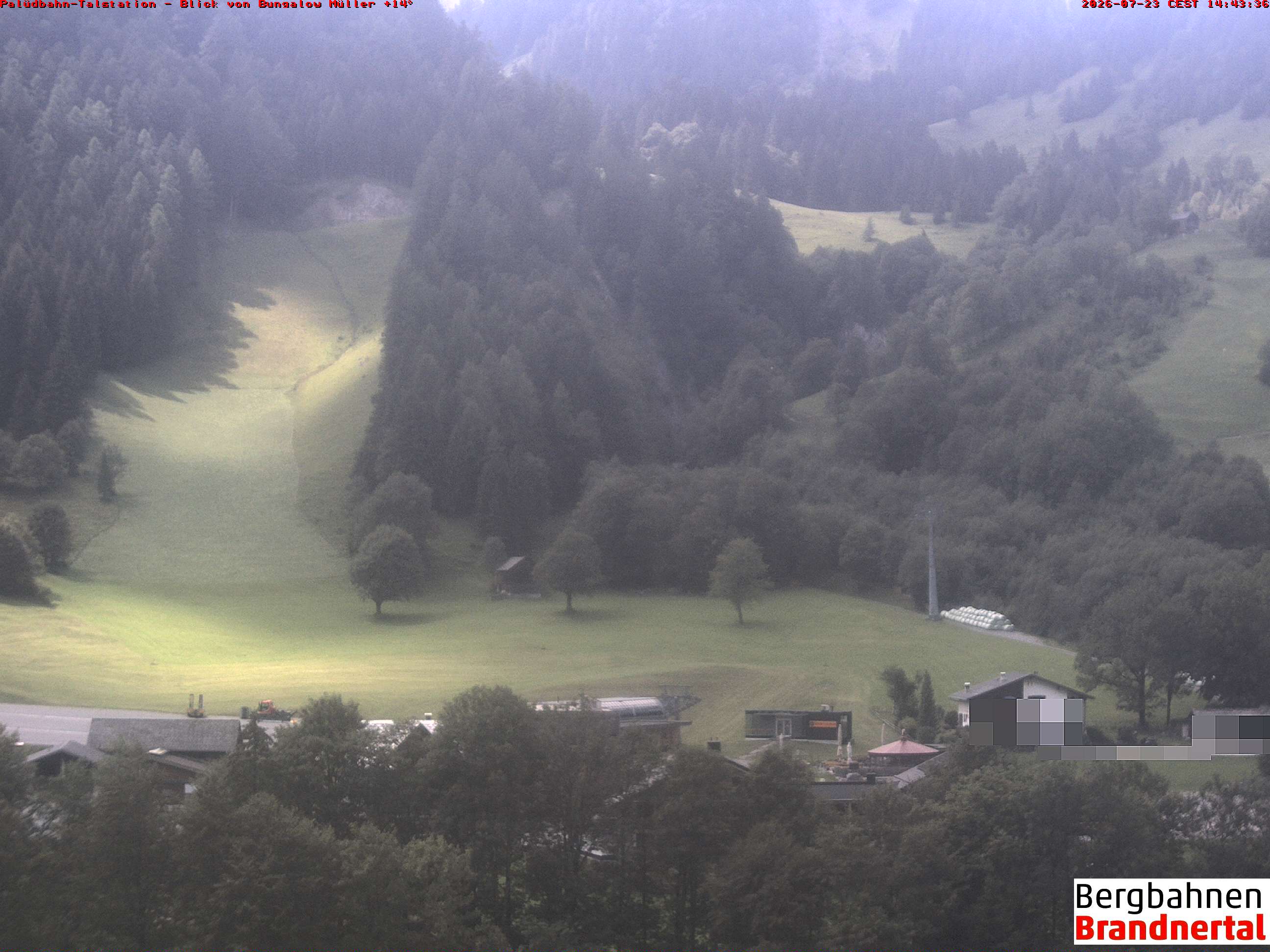 Blick auf Palüdbahn von Bungalow Müller