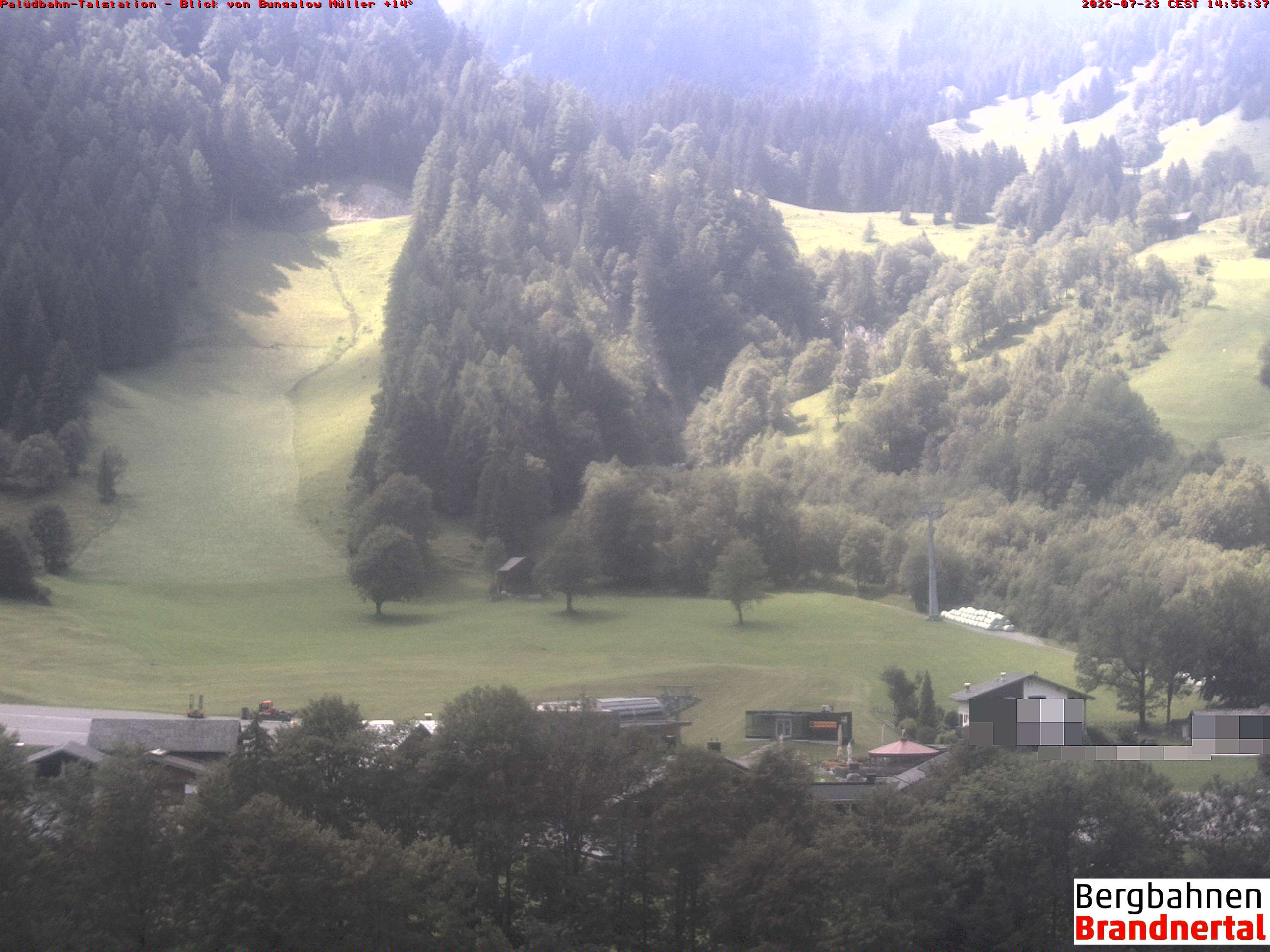 Blick auf Palüdbahn von Bungalow Müller