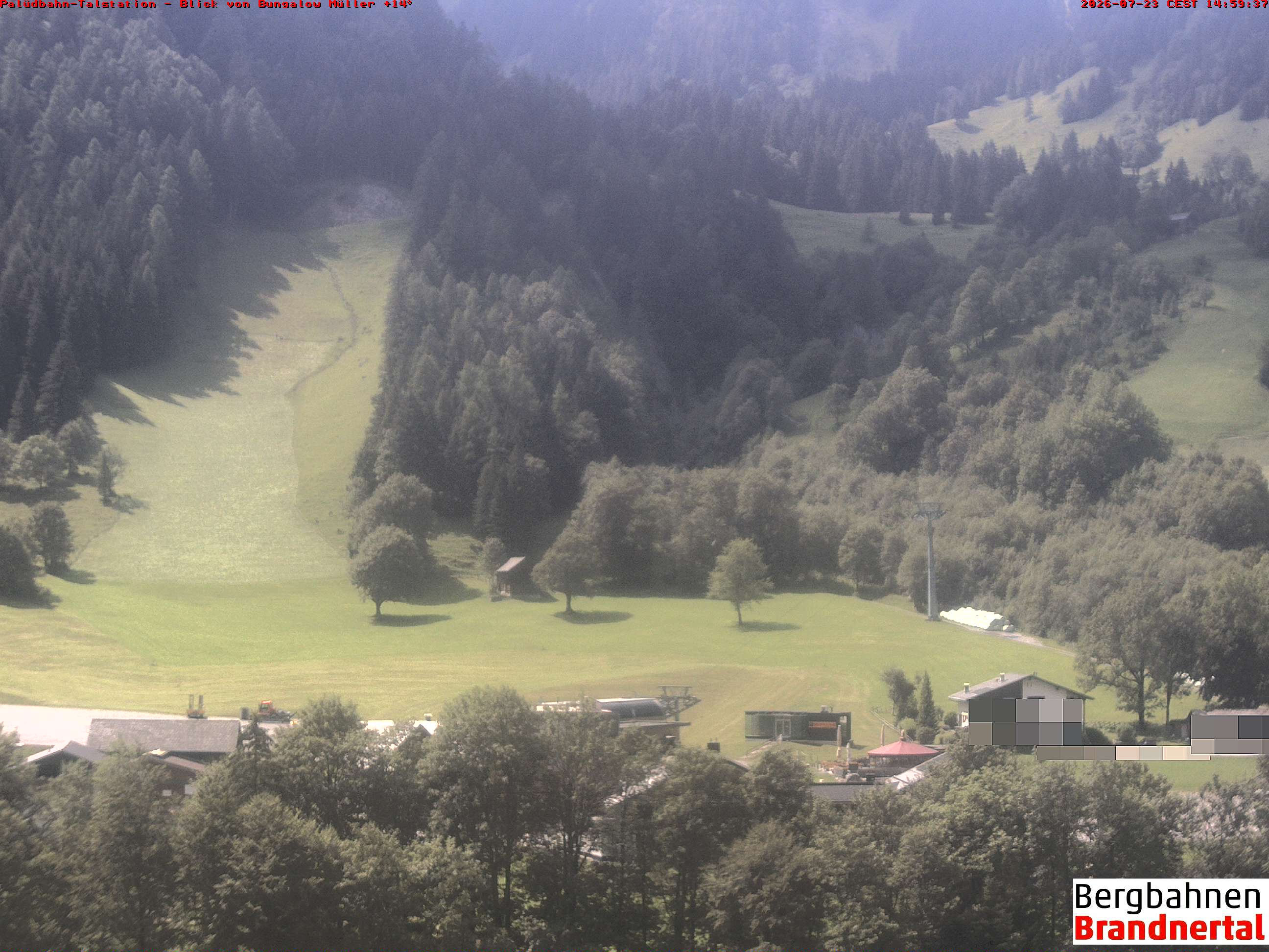 Blick auf Palüdbahn von Bungalow Müller