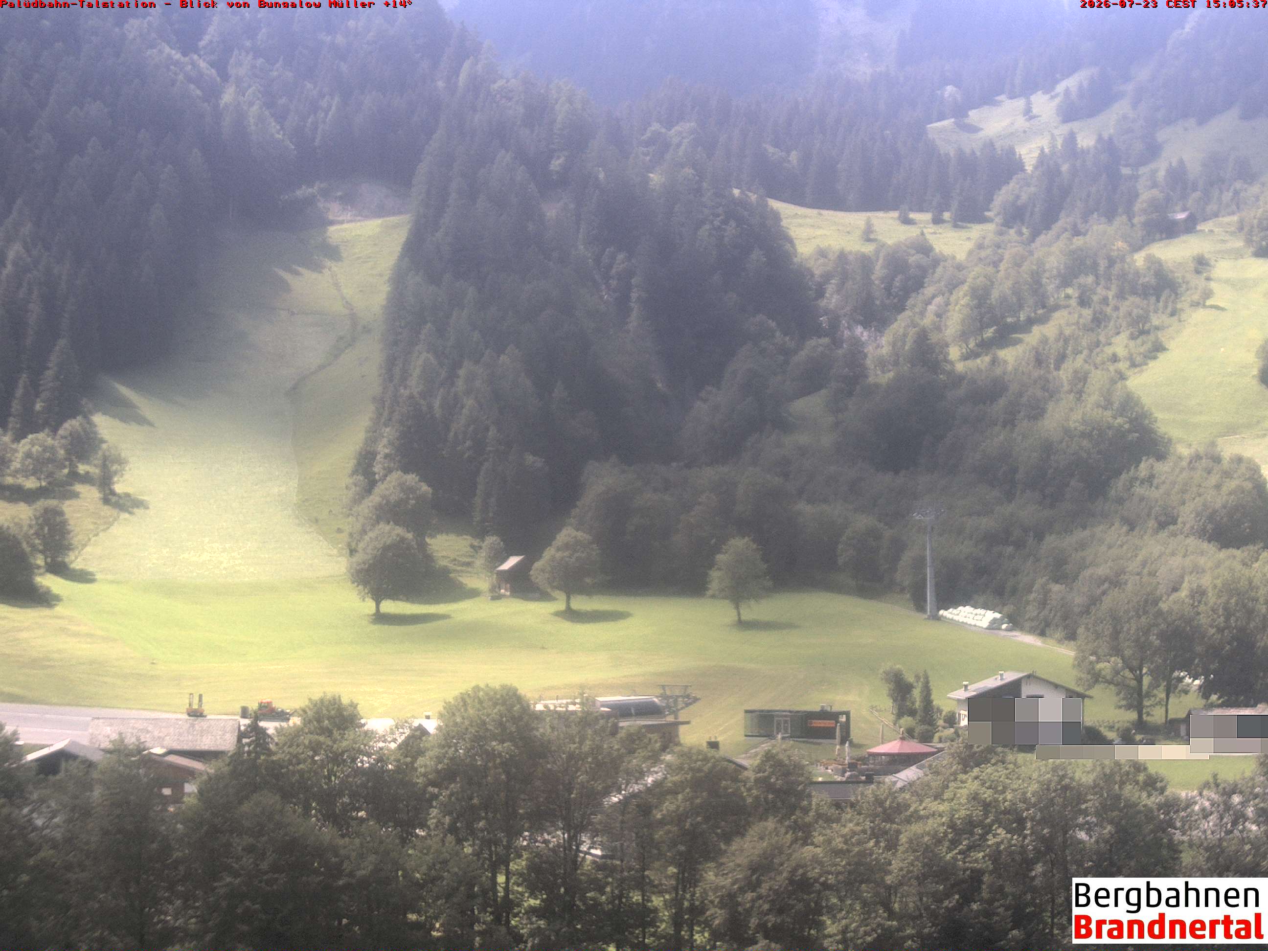 Blick auf Palüdbahn von Bungalow Müller