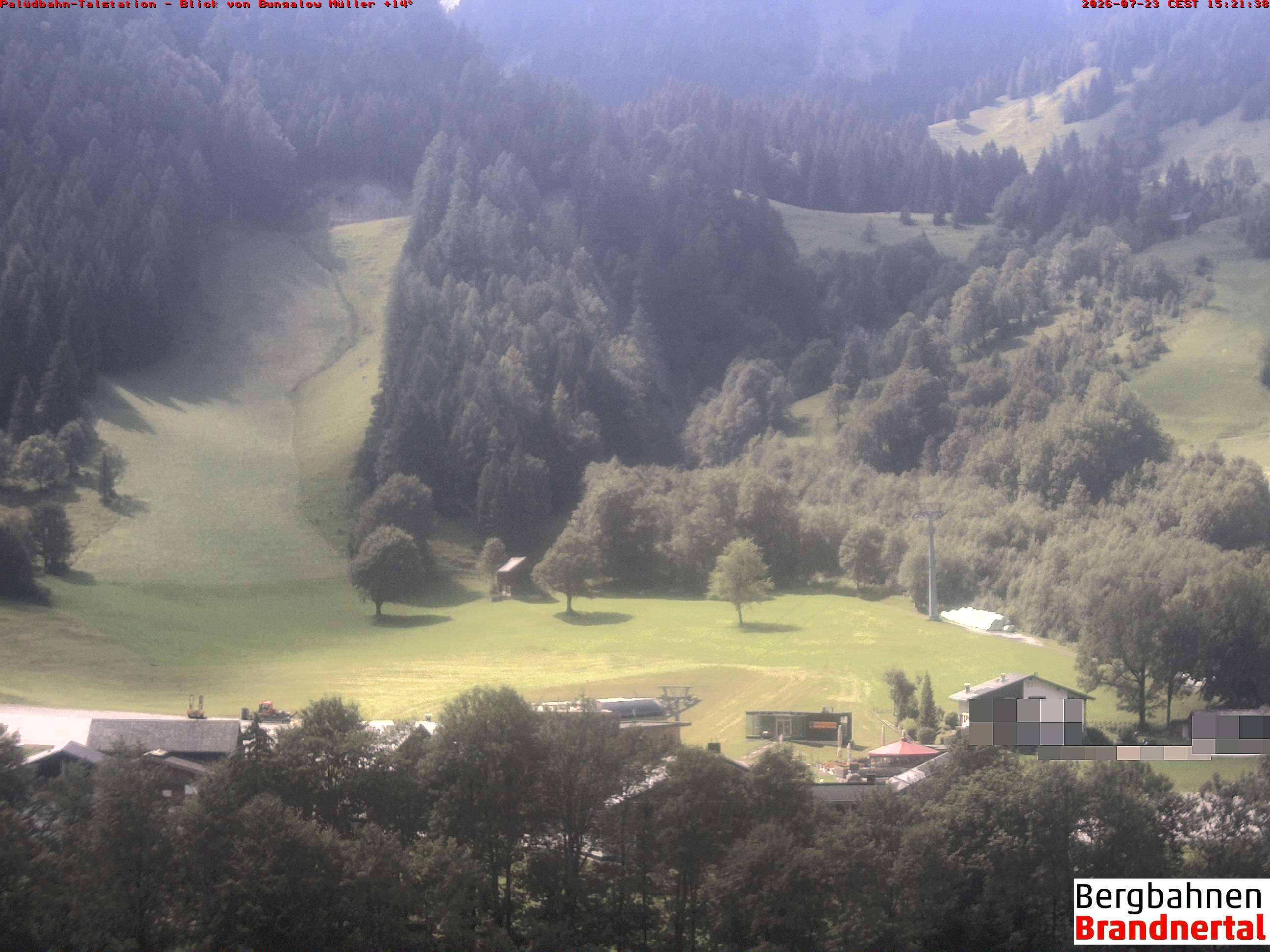 Blick auf Palüdbahn von Bungalow Müller