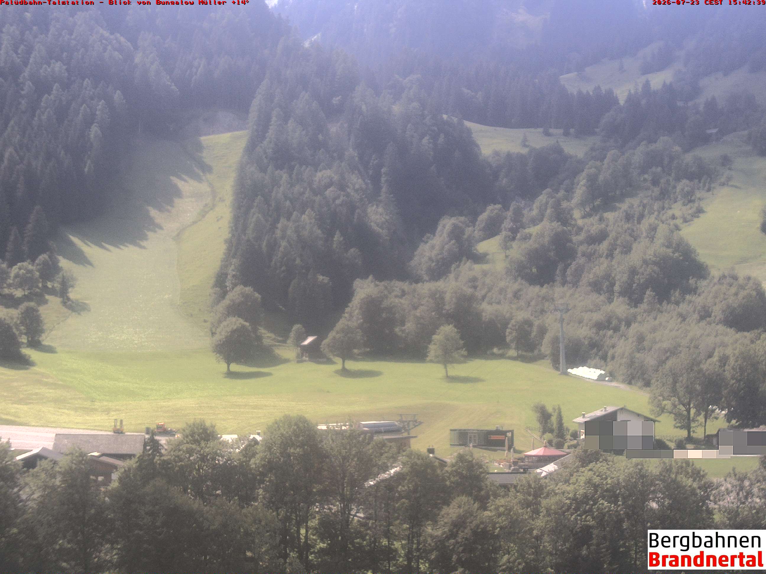 Blick auf Palüdbahn von Bungalow Müller