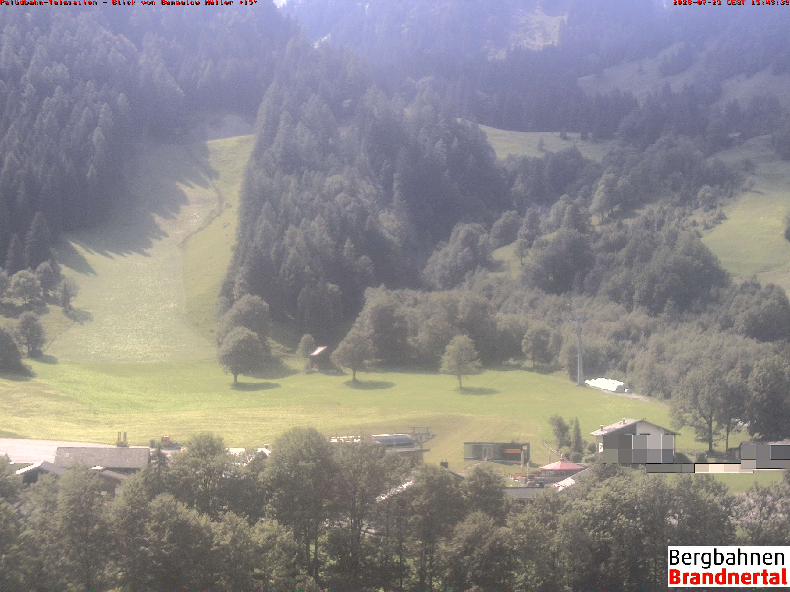 Blick auf Palüdbahn von Bungalow Müller