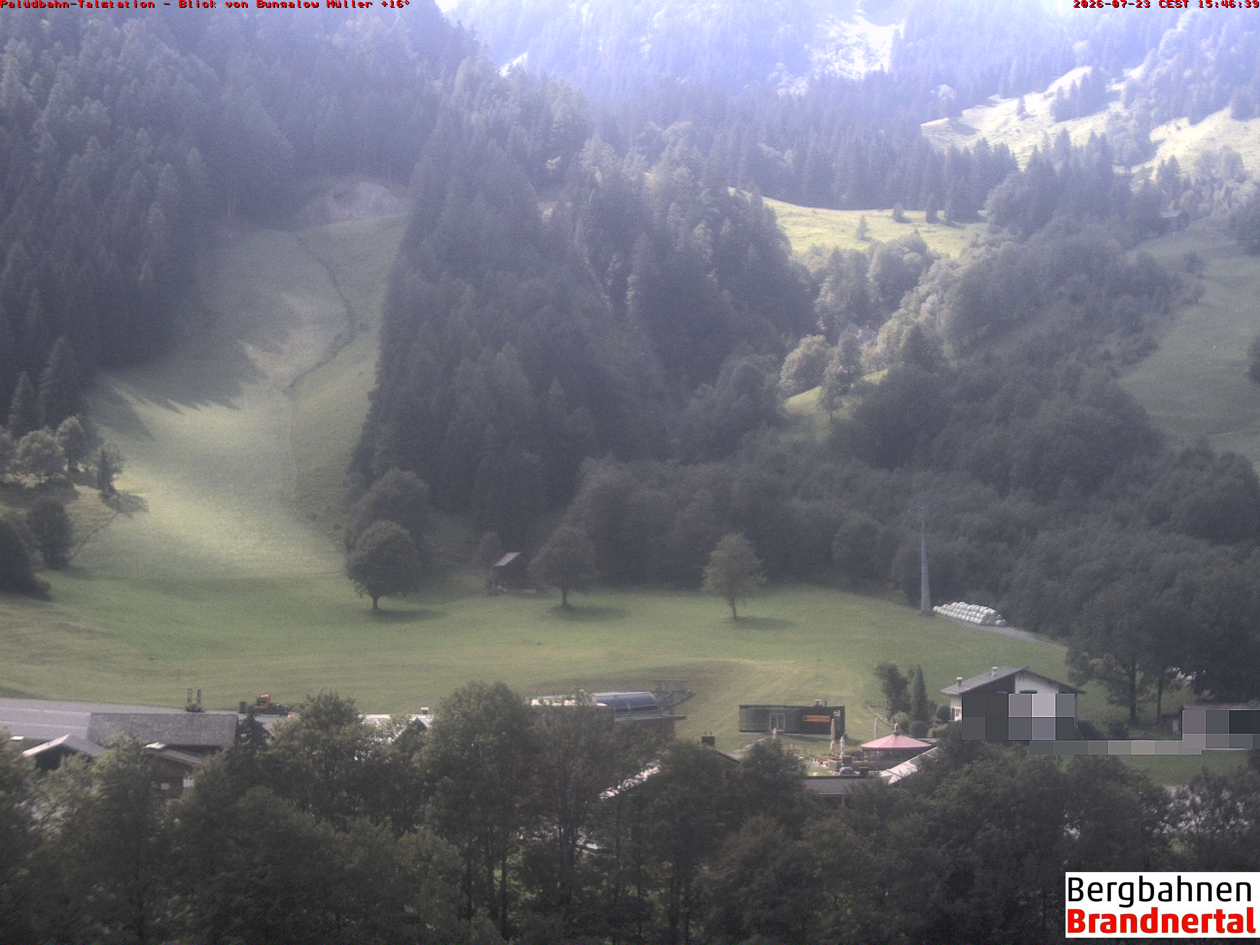 Blick auf Palüdbahn von Bungalow Müller