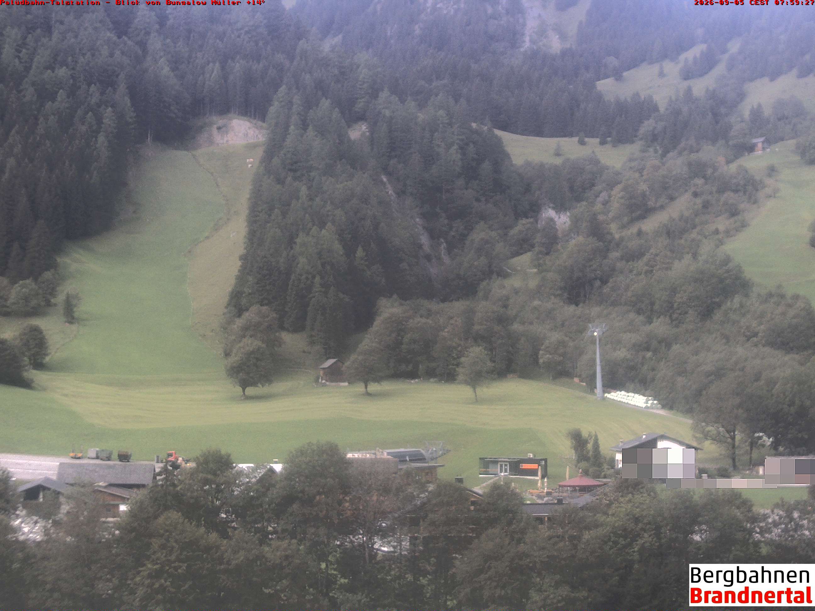Blick auf Palüdbahn von Bungalow Müller